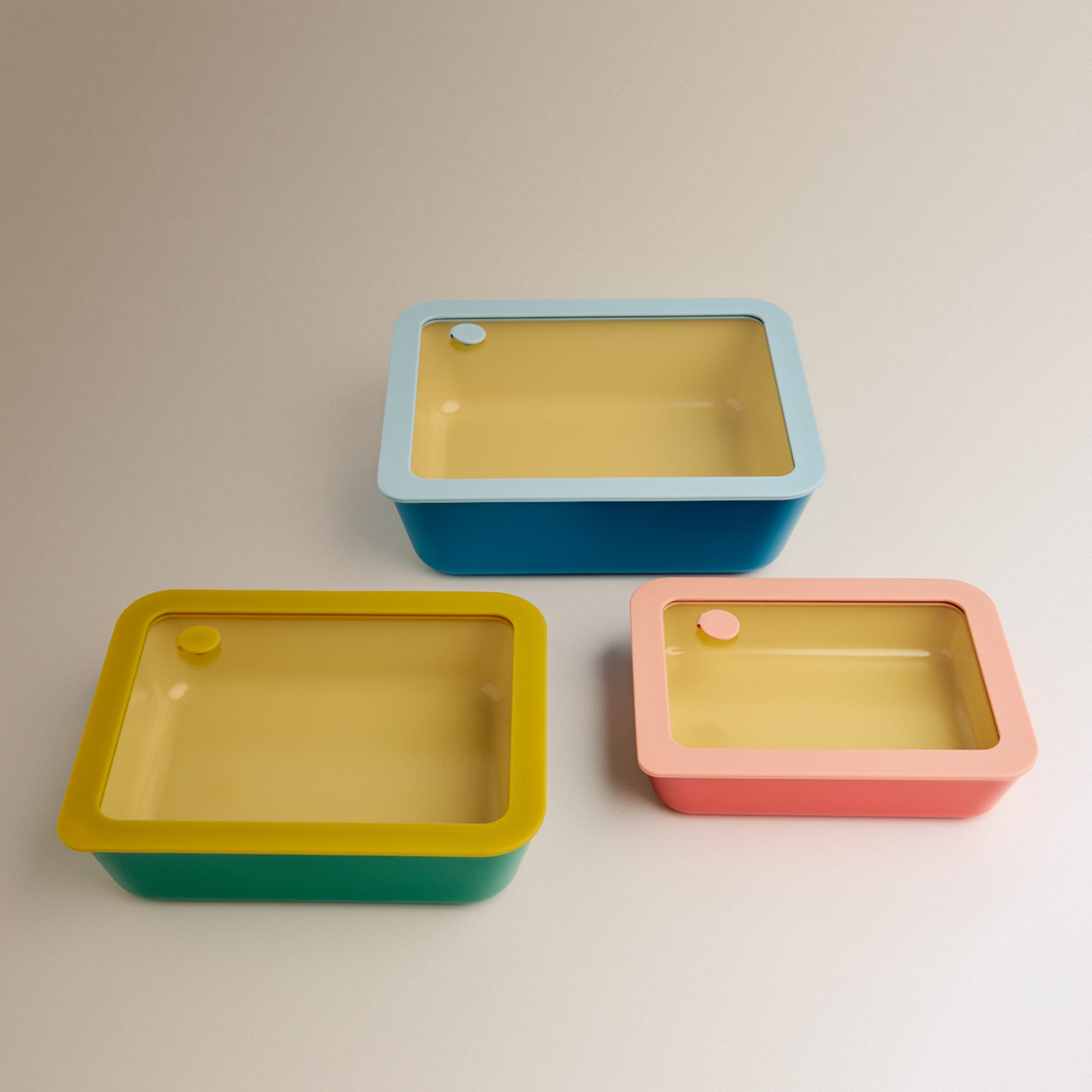 Recipiente Hermético de Vidro Market - 1,4 L Verde-5