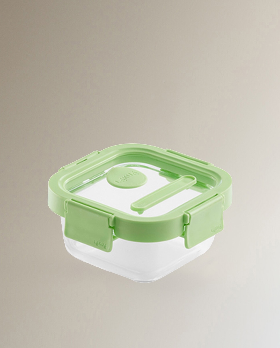 Imagen 0 de Recipiente hermético 320 ml cuadrado Green Lékué Verde