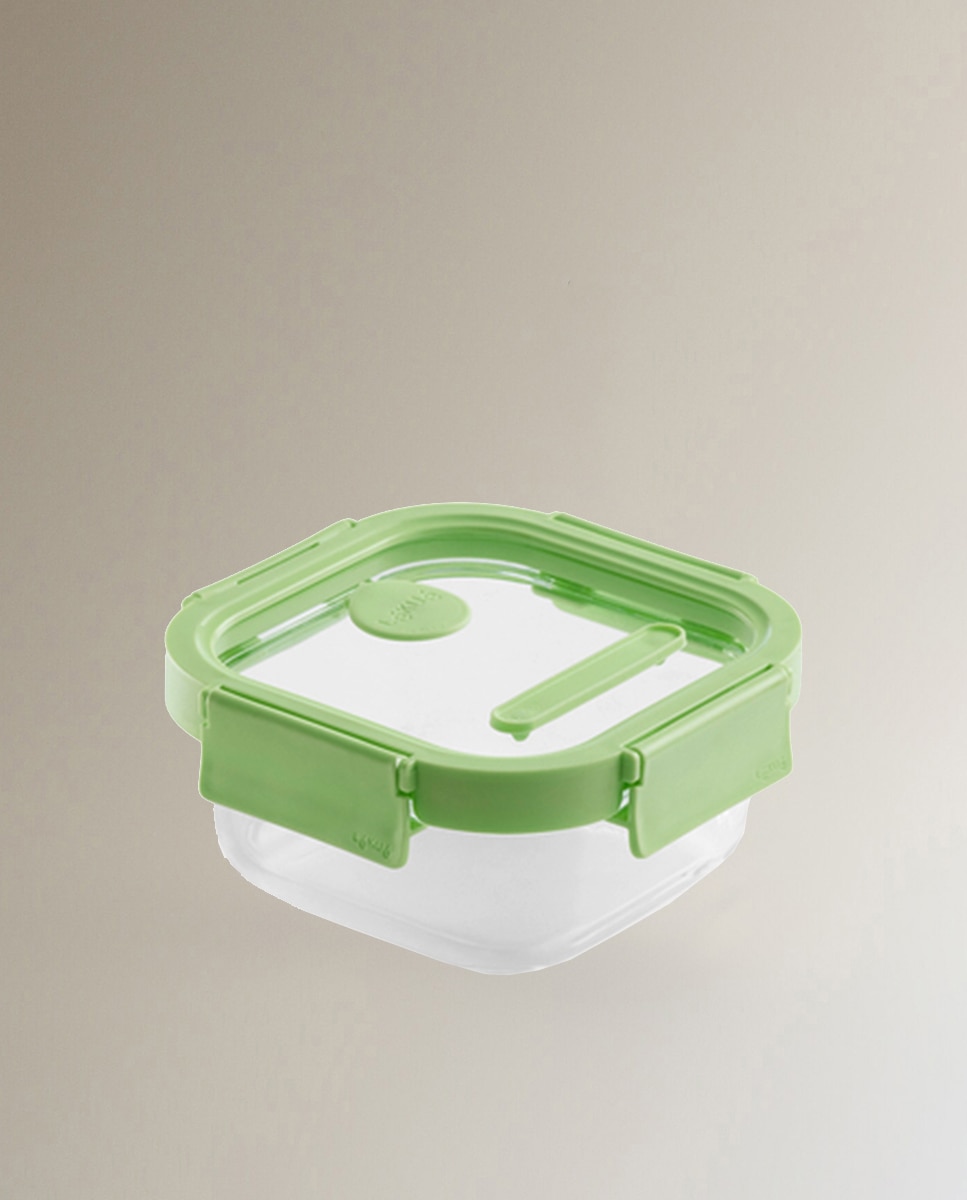 Imagen 0 de Recipiente hermético 520 ml cuadrado Green Lékué Verde