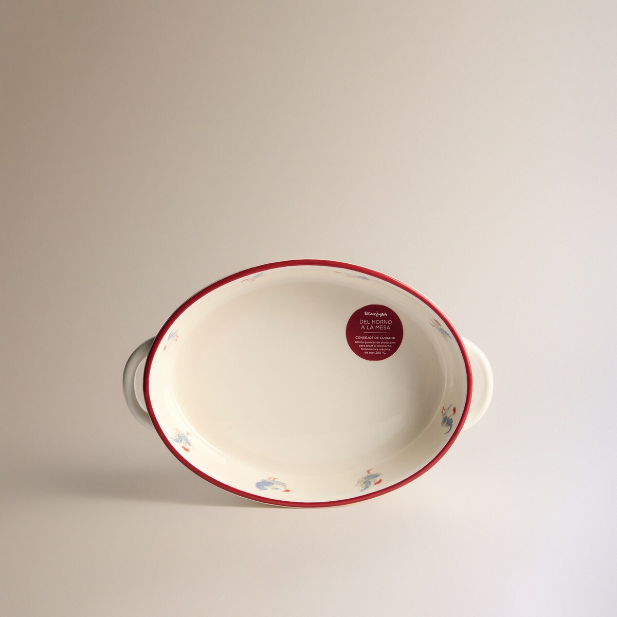 Tabuleiro de Forno Oval Farm Multicolor-2