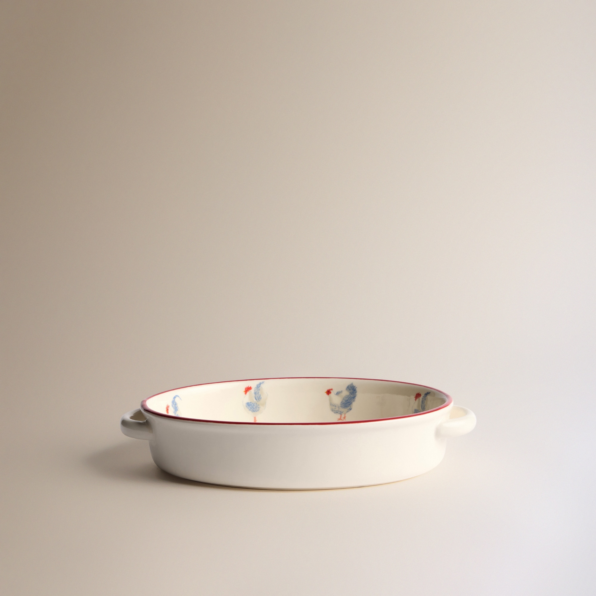 Tabuleiro de Forno Oval Farm Multicolor-3