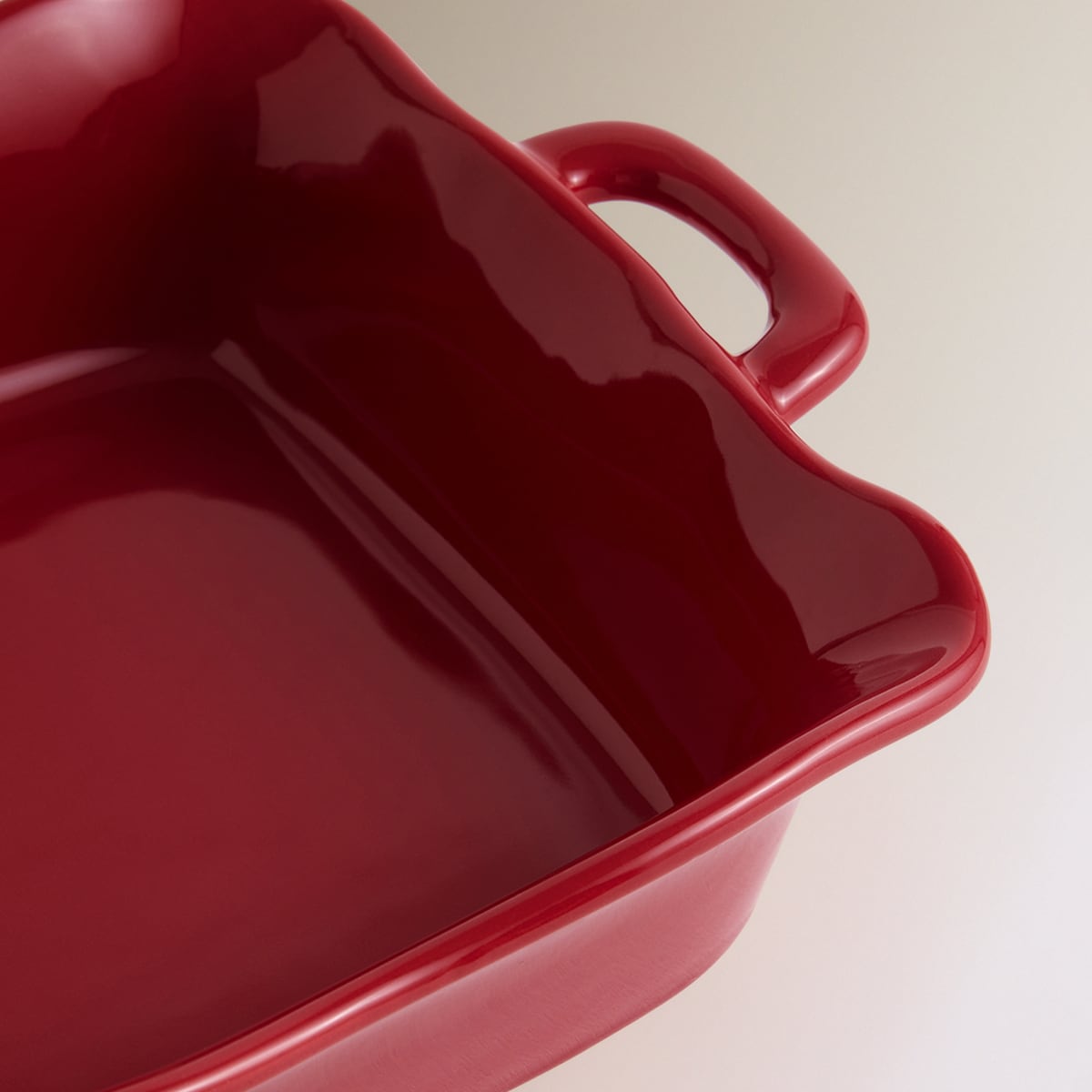 Fuente para horno rectangular Navidad Rojo-4