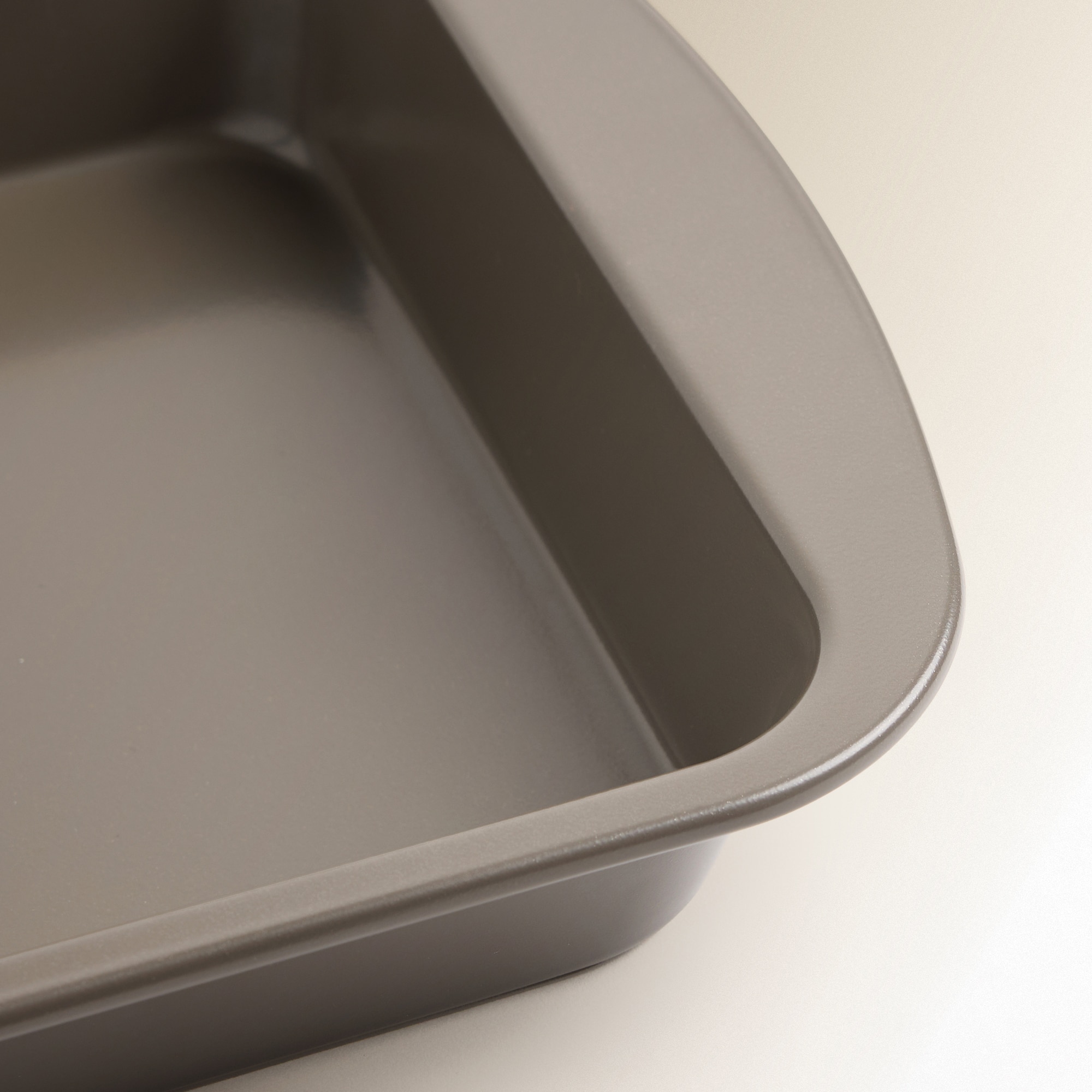 Tabuleiro Fundo de Aço para o Forno com Asas Cinzento-3