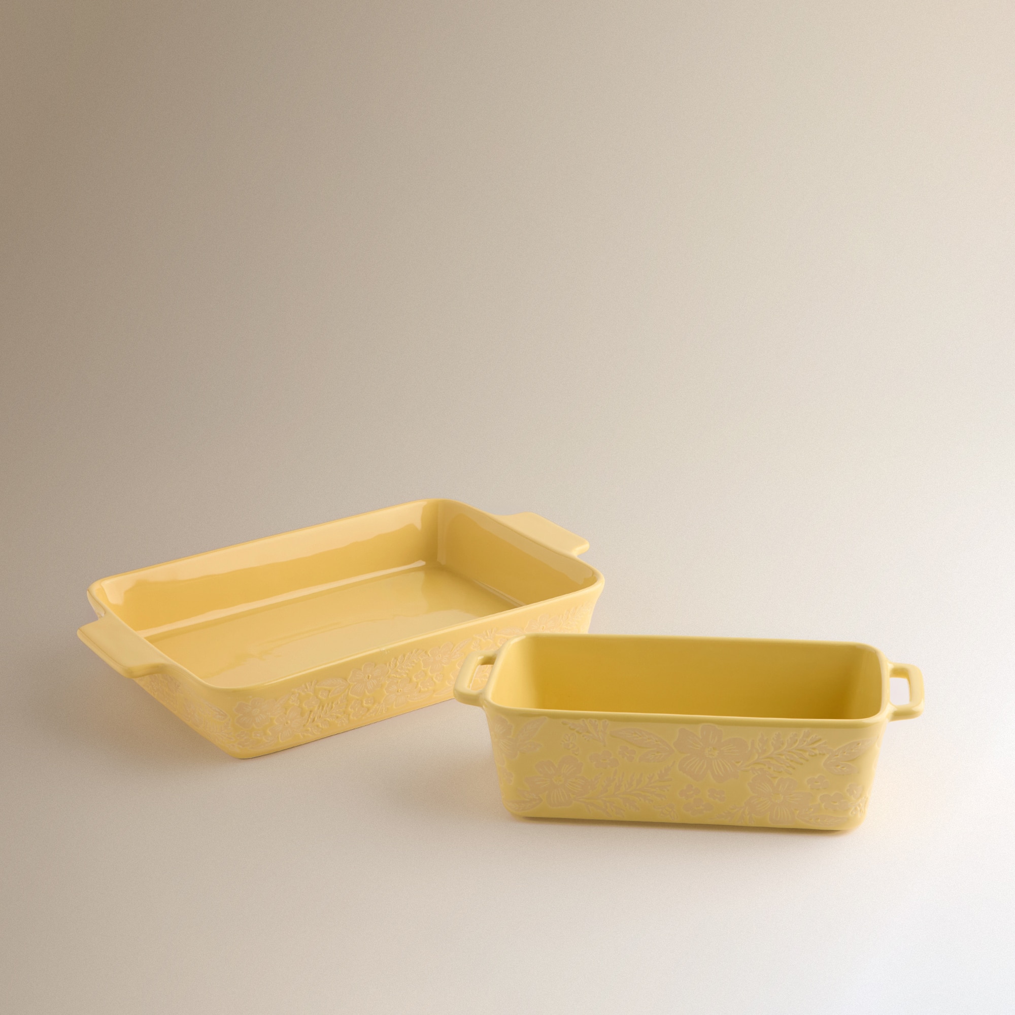 Tabuleiro de Forno de Cerâmica Bakery Amarelo-4