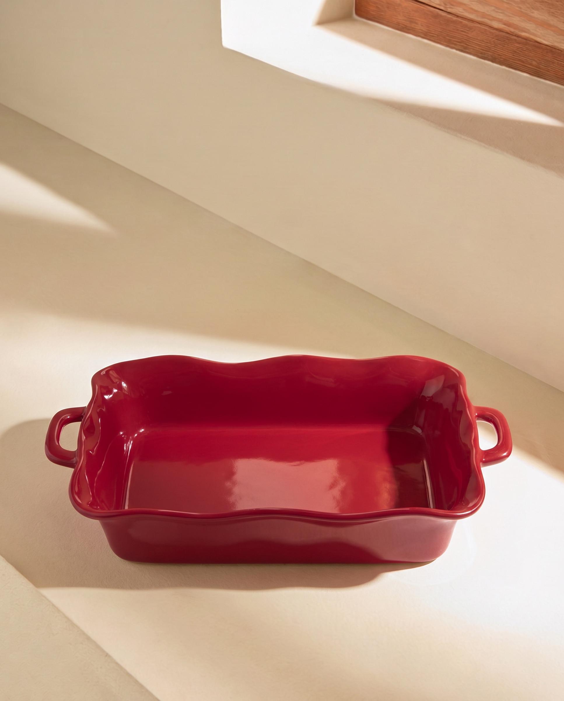 Imagen 0 de Fuente de horno de cerámica Navidad Rojo