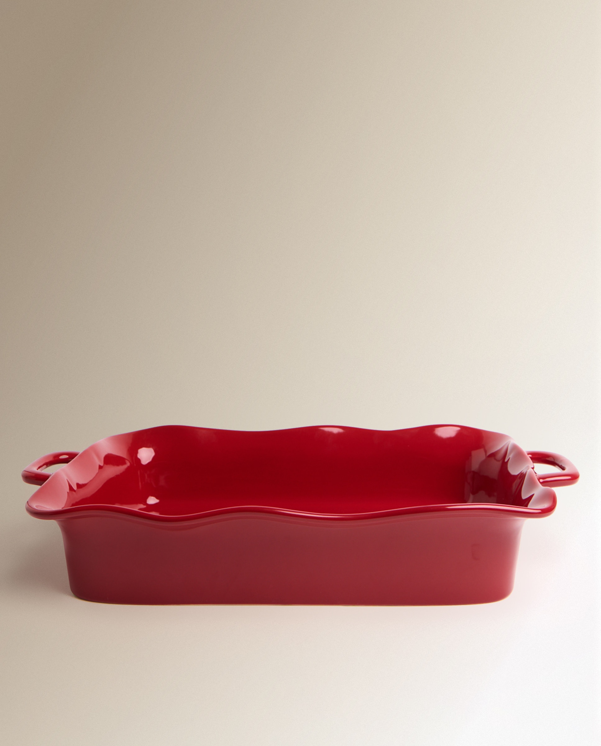 Fuente de horno de cerámica Navidad - Rojo 35 x 21,7 cm Rojo-3