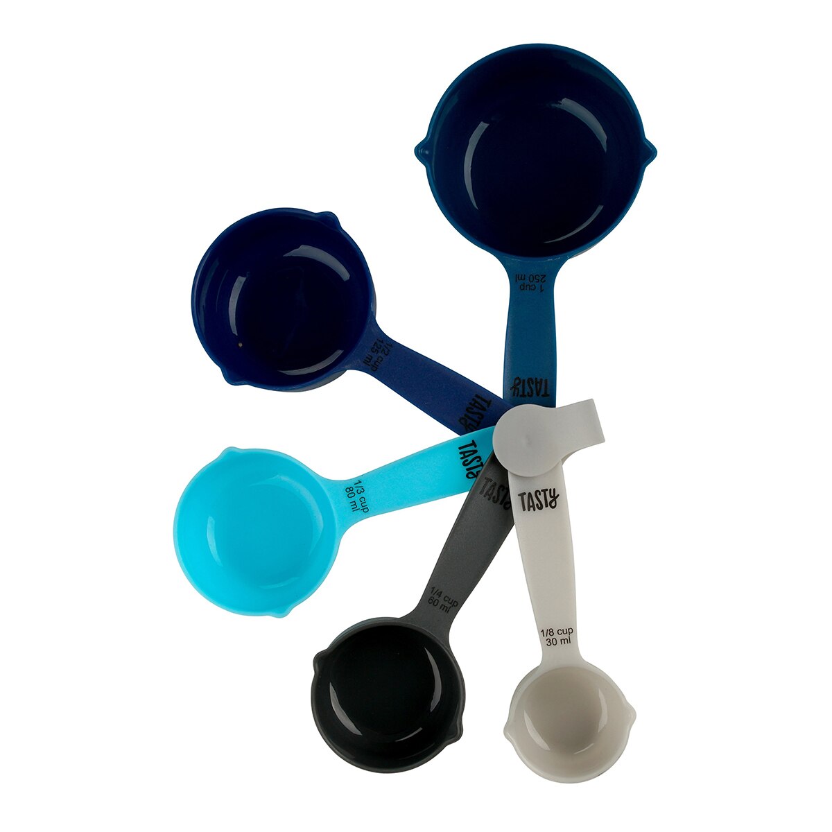 Set de 10 cucharas y tazas medidoras Tasty Gris-5