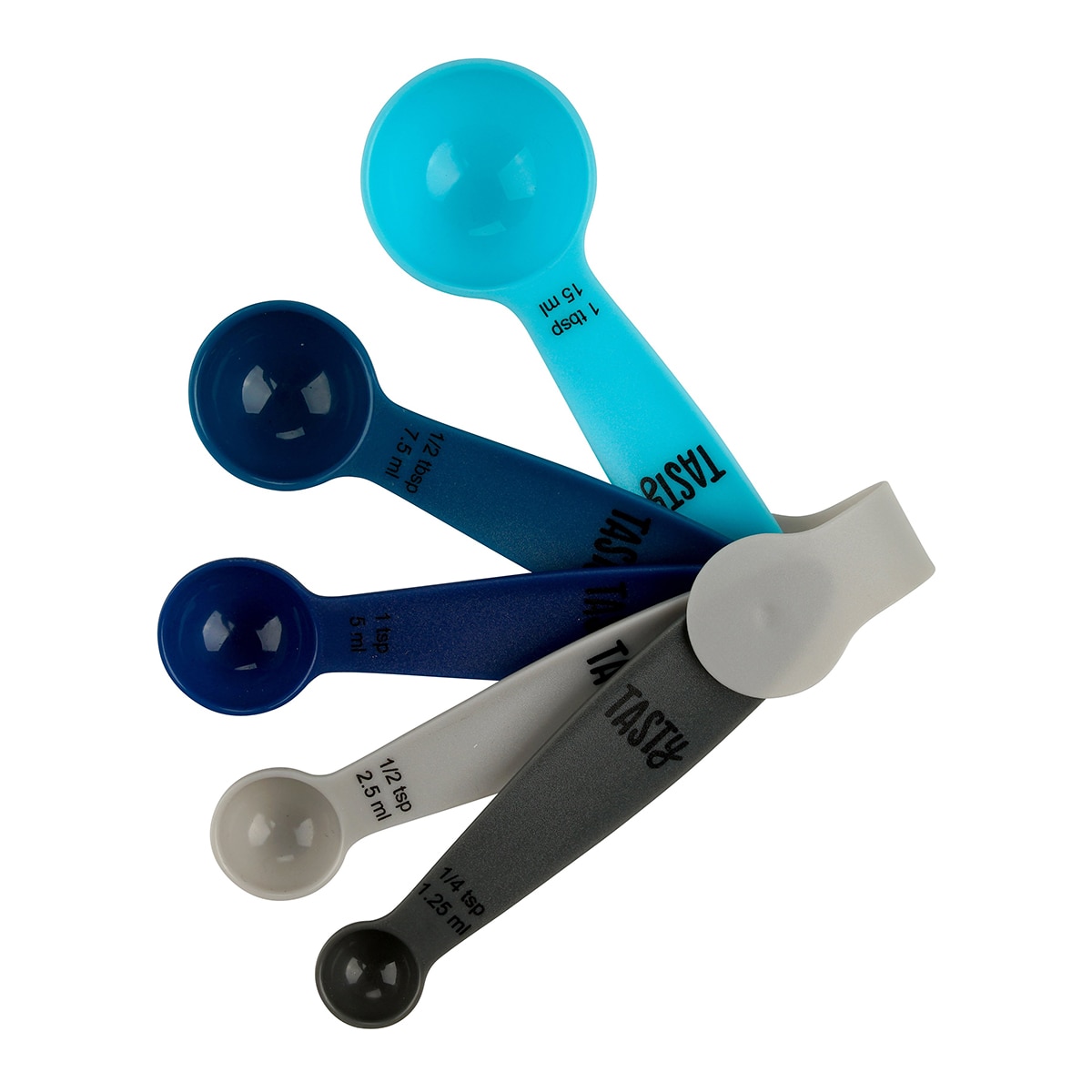 Set de 10 cucharas y tazas medidoras Tasty Gris-6