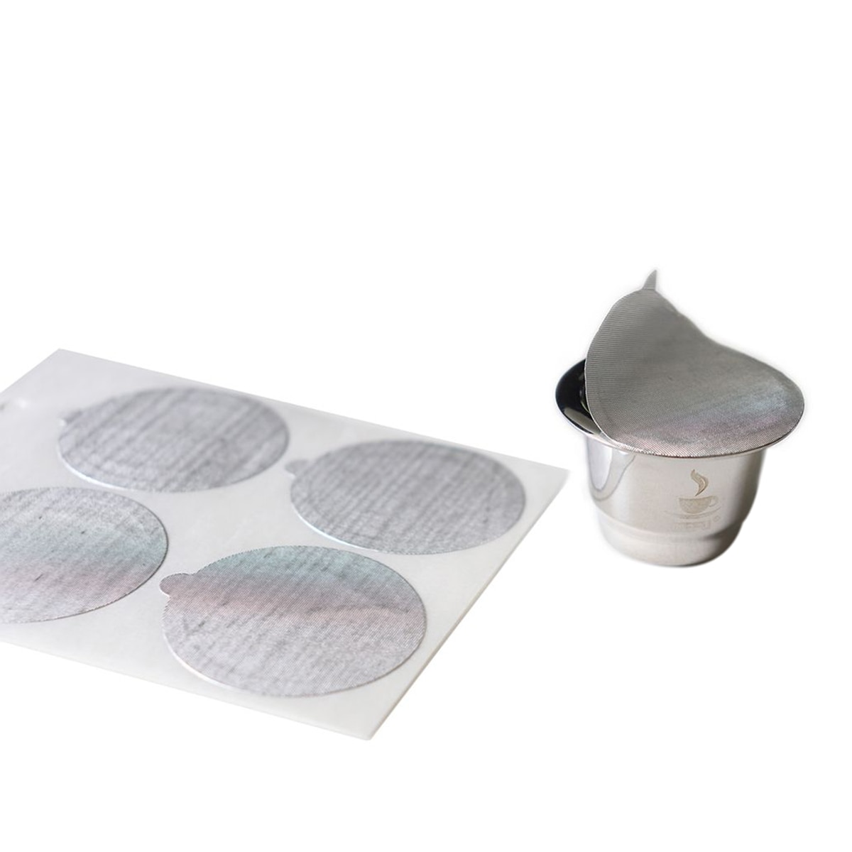 Imagem 0 de Conjunto de 80 Tampas Adesivas para Cápsulas de Café