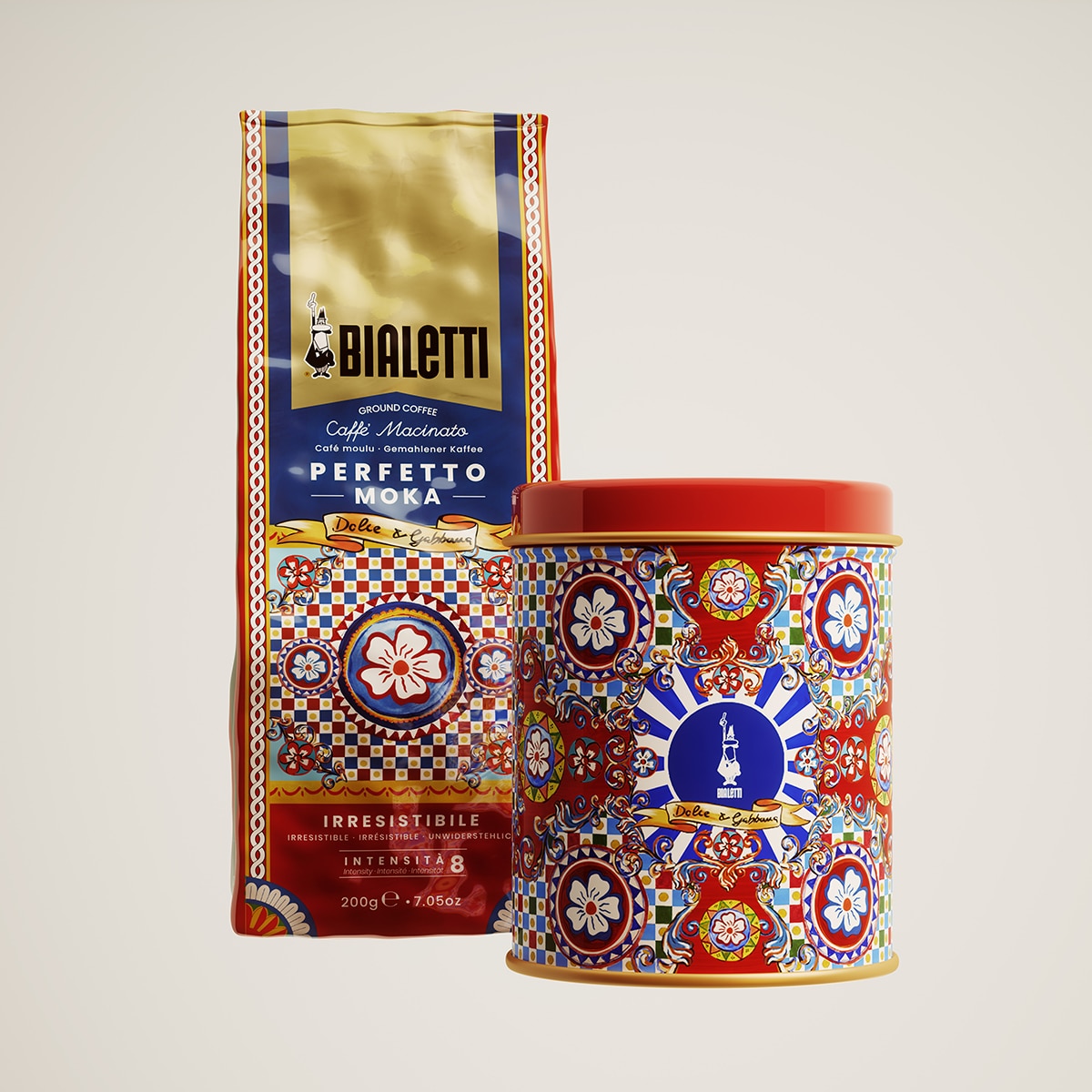 Conjunto de Frasco e Café Moka Dolce & Gabbana Multicolor-5