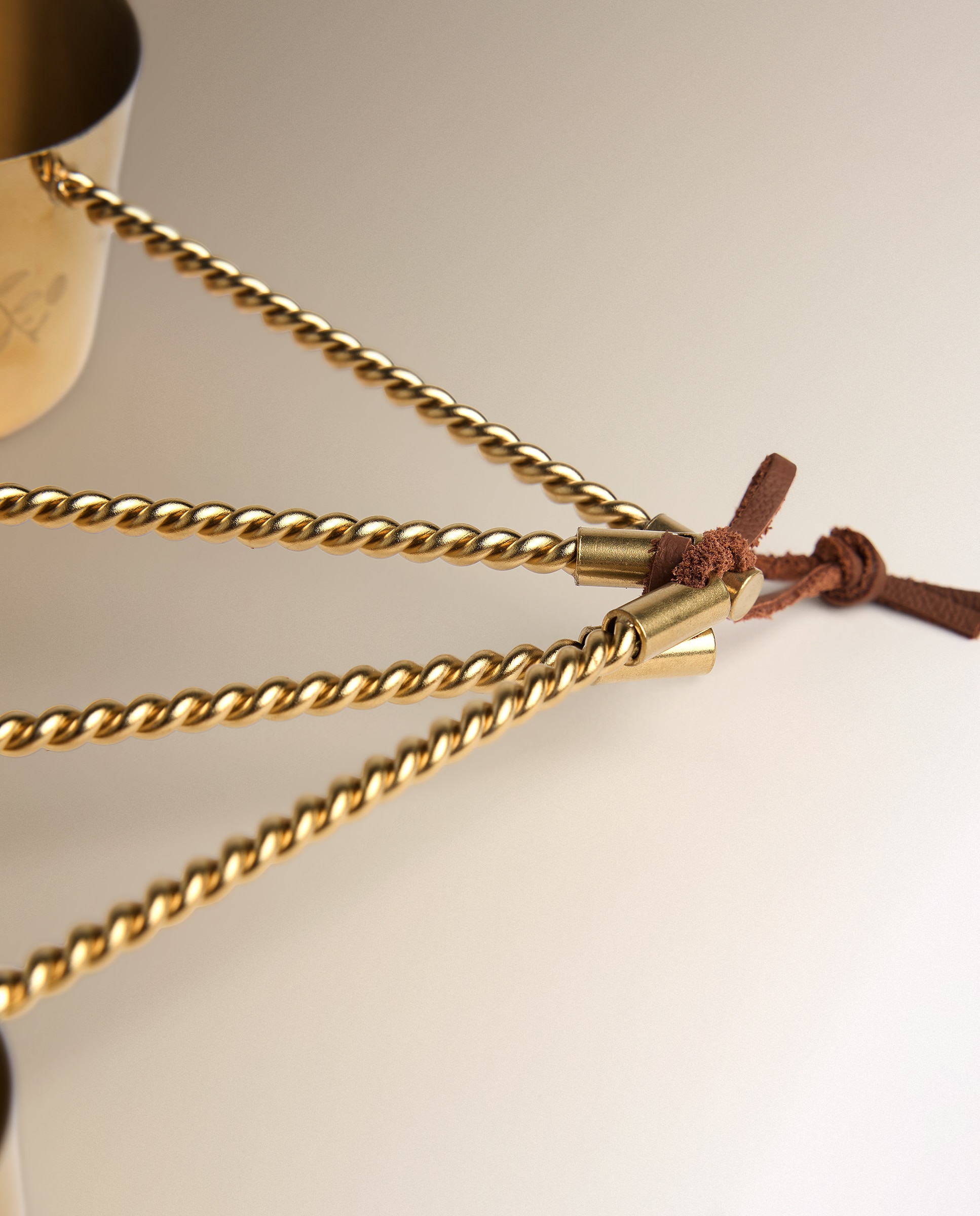 Imagen 3 de Set de 4 cucharas medidoras de metal doradas - Dorado Dorado