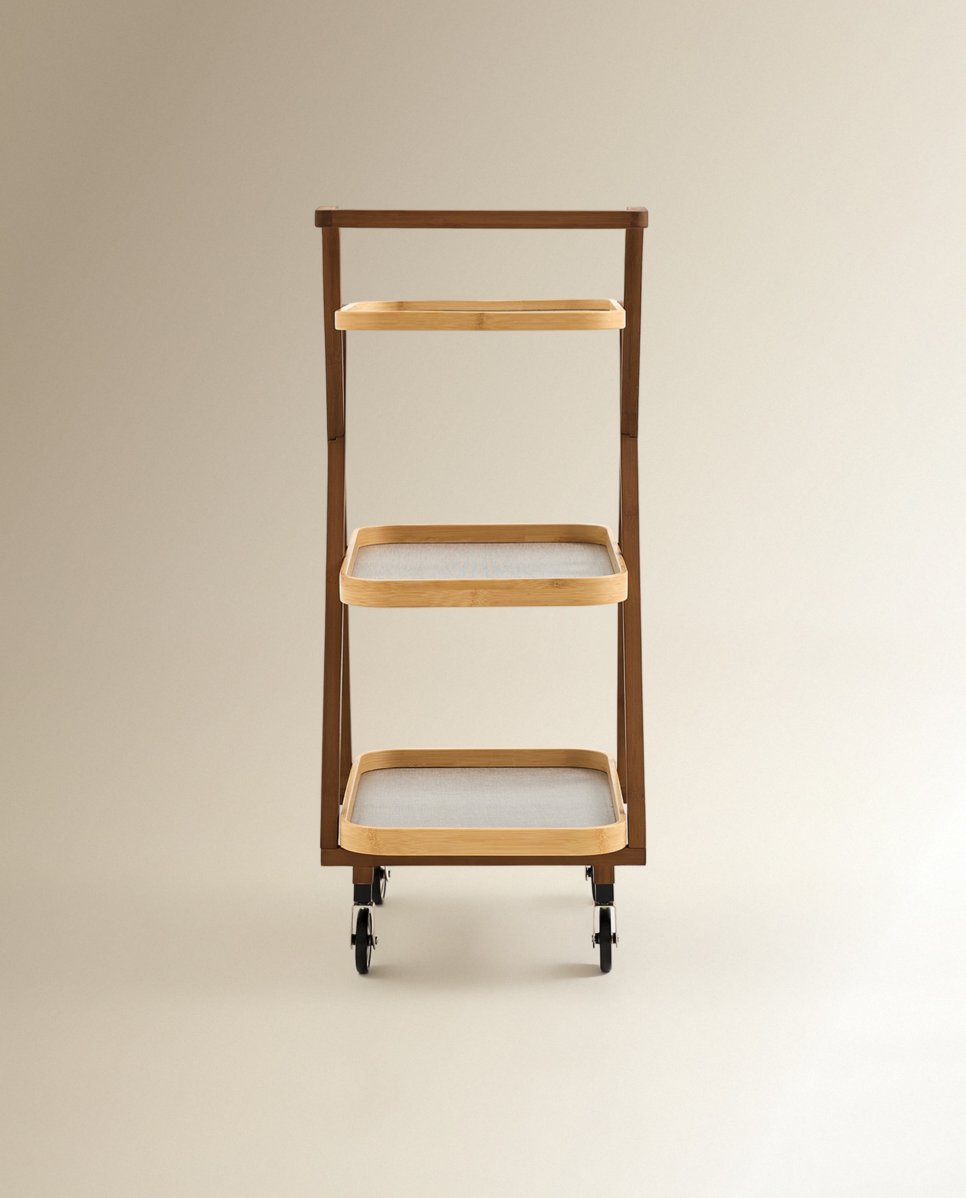 Carrinho Auxiliar de Madeira Natural-3