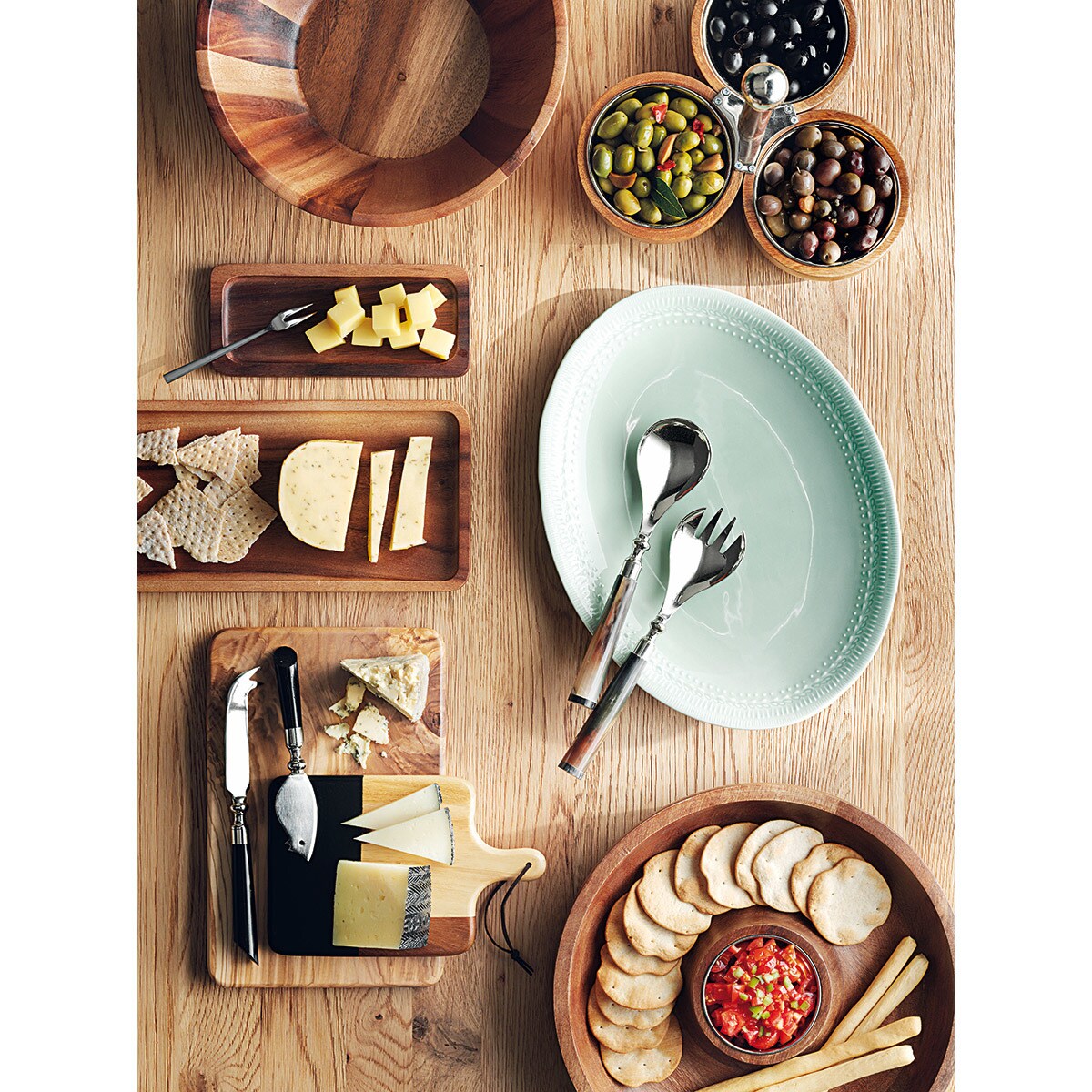 Bandeja Acácia El Corte Inglés Castanho-3