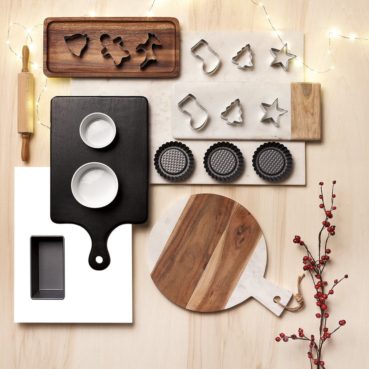 Bandeja Acácia El Corte Inglés Castanho-5