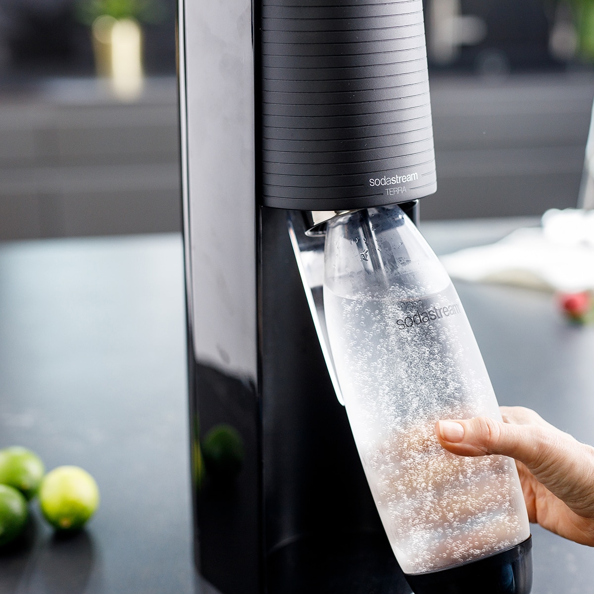 Máquina para gasificar agua Terra SodaStream Negro-8