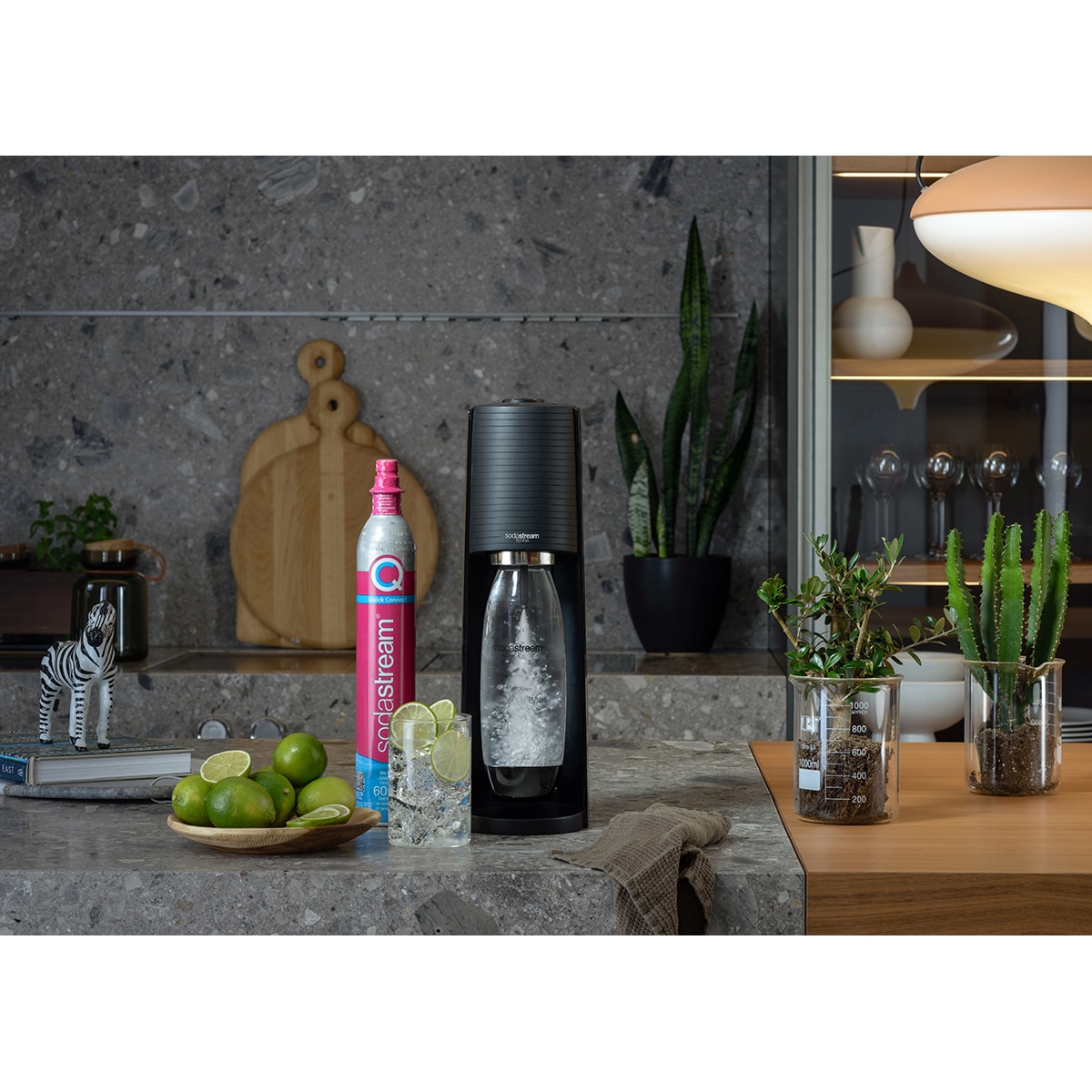Máquina para gasificar agua Terra SodaStream Negro-10