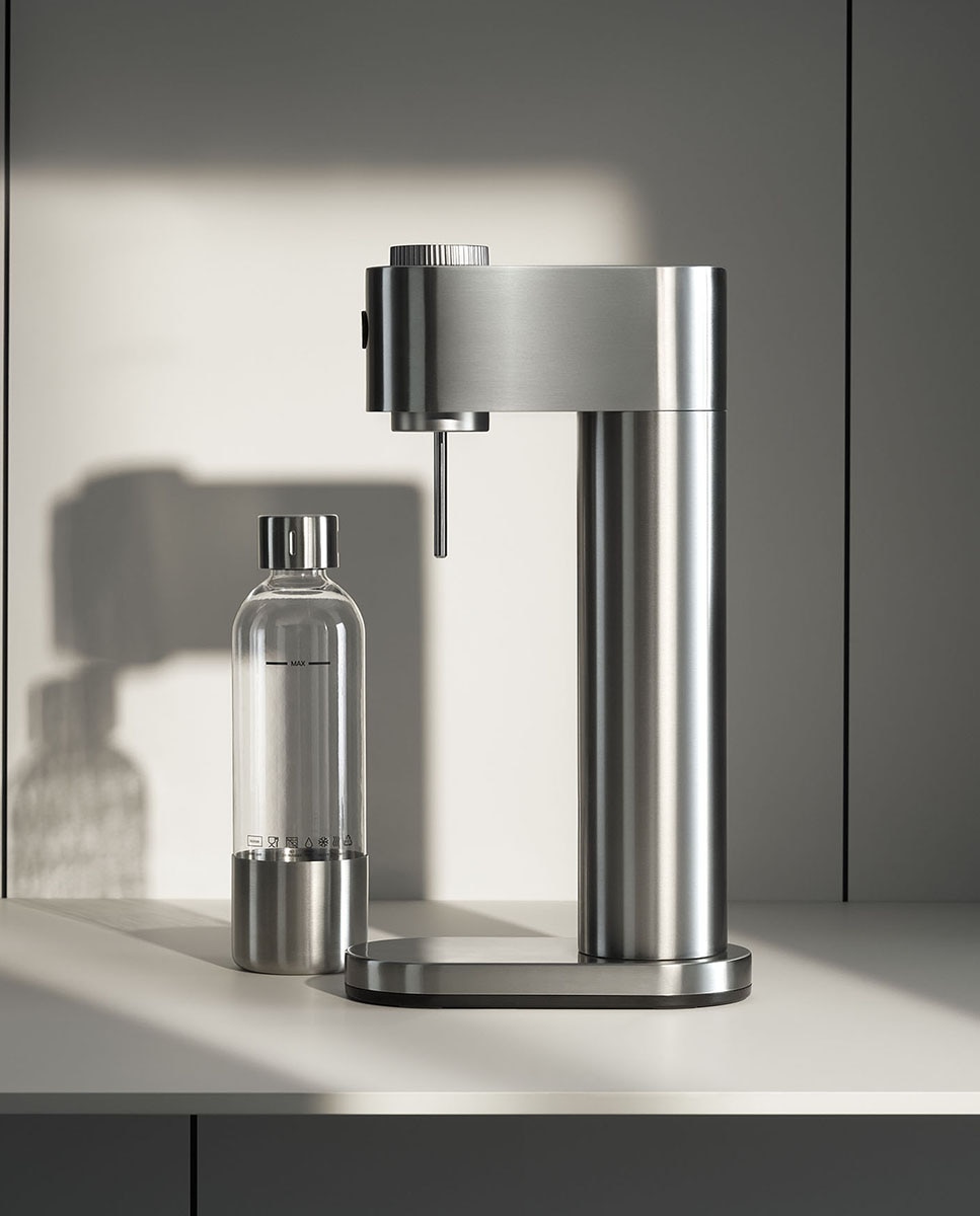 Máquina automática de água com gás Element One WMF – 3 níveis de gaseificação Metálico-11