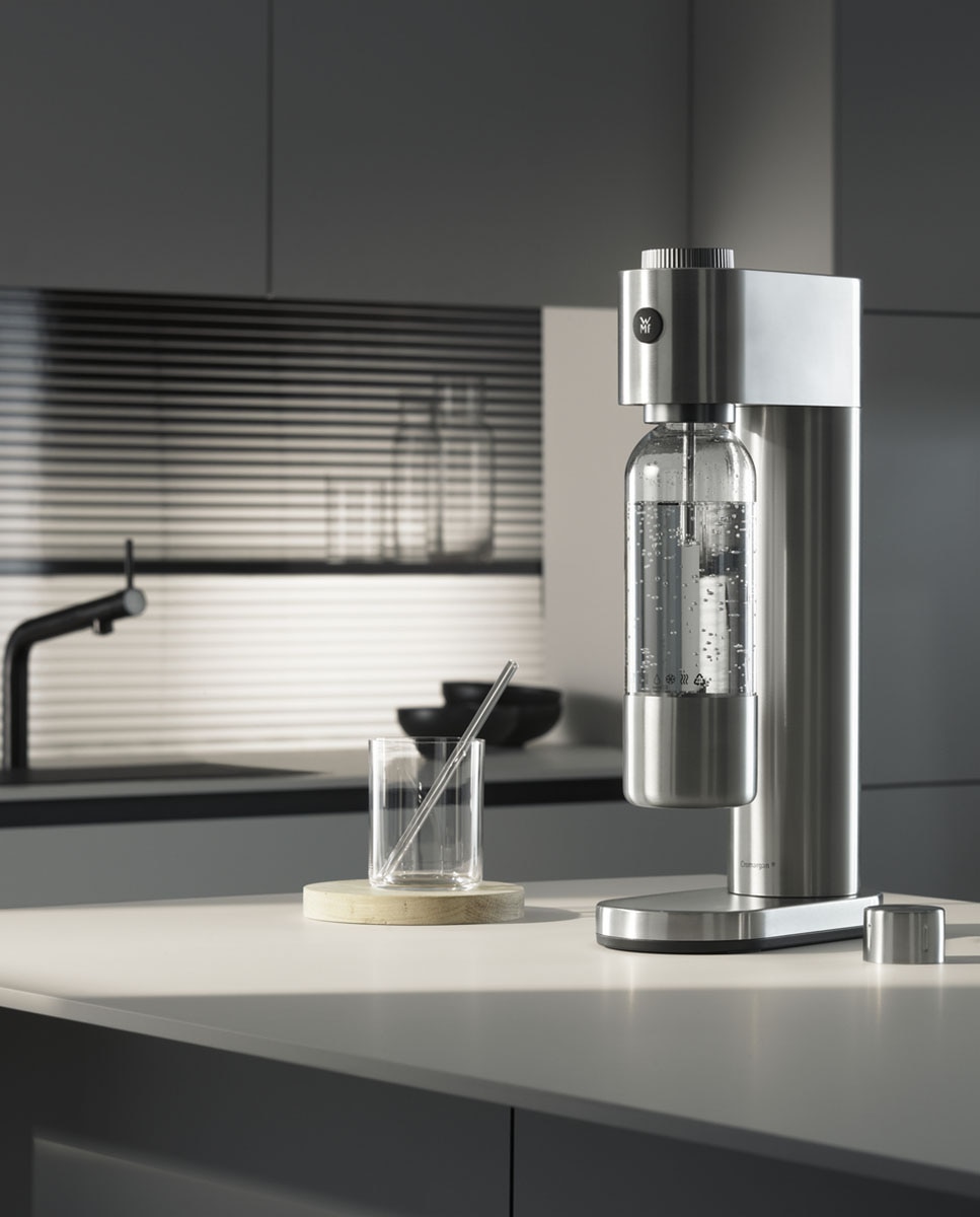 Máquina automática de água com gás Element One WMF – 3 níveis de gaseificação Metálico-12