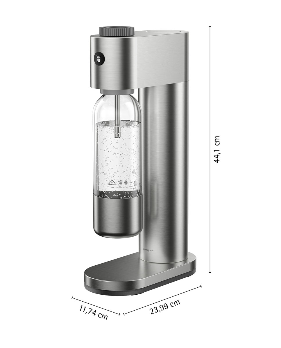 Máquina automática de água com gás Element One WMF – 3 níveis de gaseificação Metálico-13