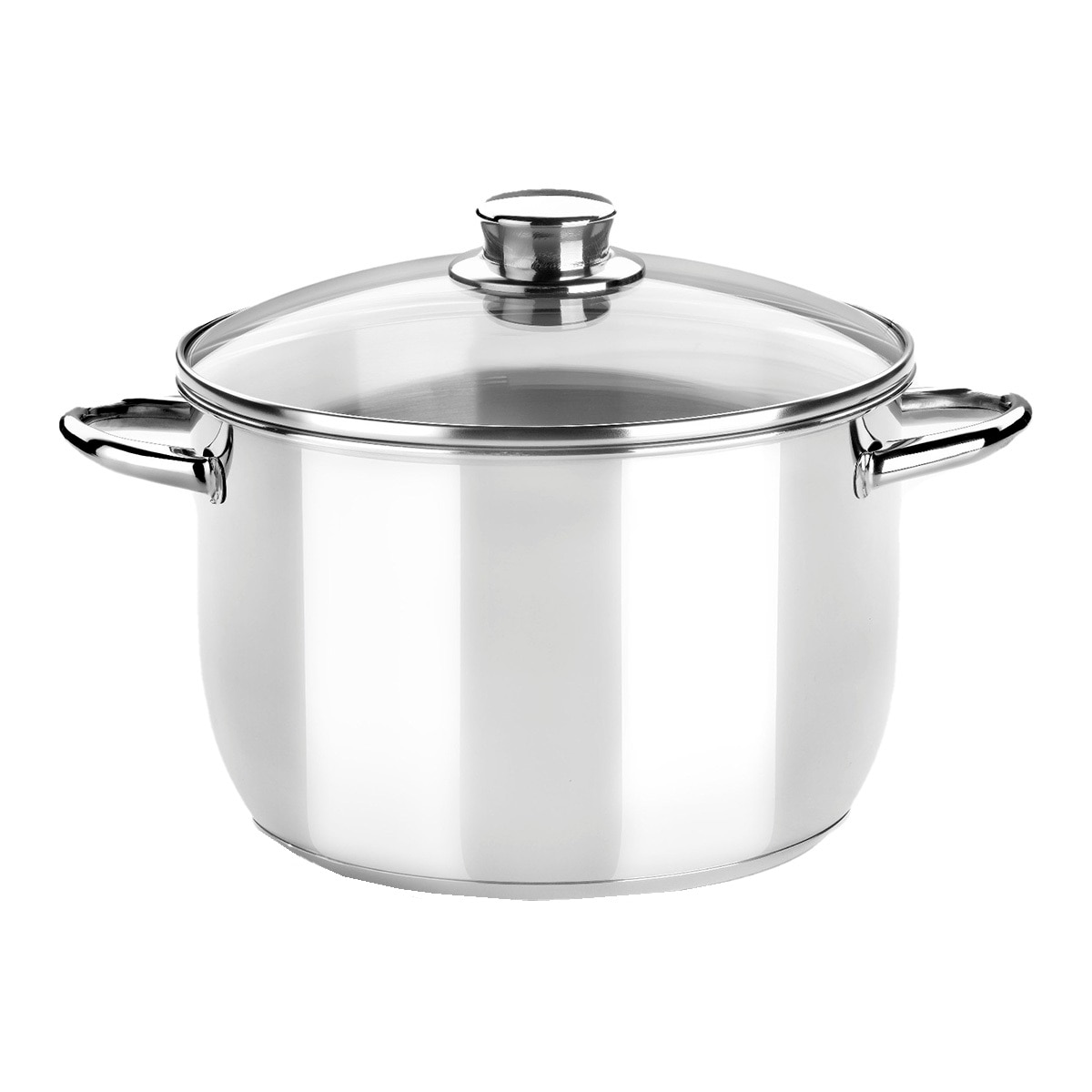 Batería de cocina de 5 piezas con tapa de vidrio Óptima Monix Acero-3