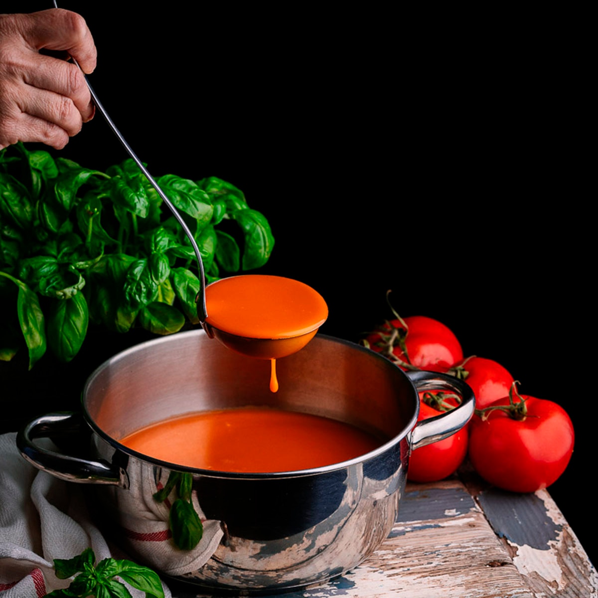 Batería de cocina de 5 piezas con tapa de vidrio Óptima Monix Acero-7