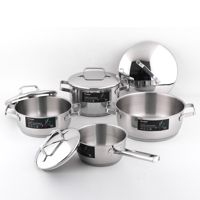 Imagen 0 de Batería de 4 piezas de acero inoxidable El Corte Inglés