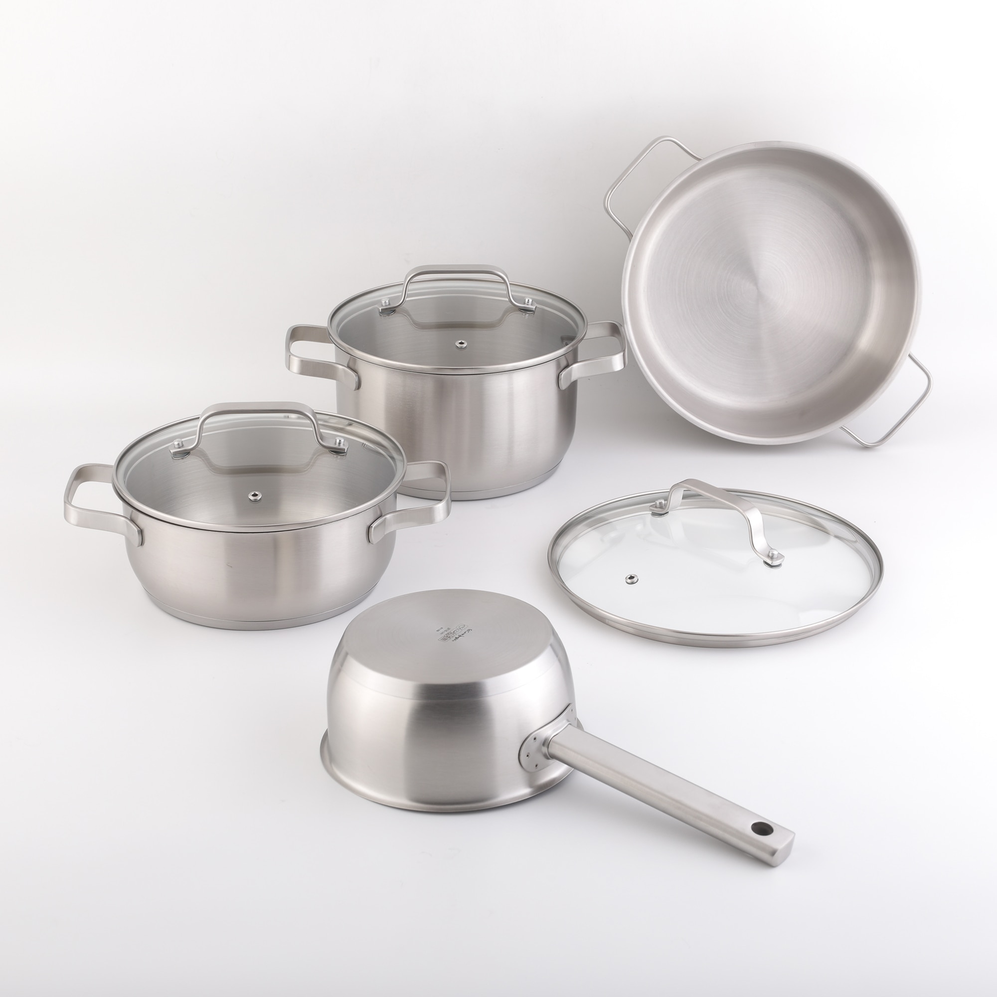 Trem de Cozinha de 4 Peças de Aço Inoxidável sem Antiaderente Smart Aço-2