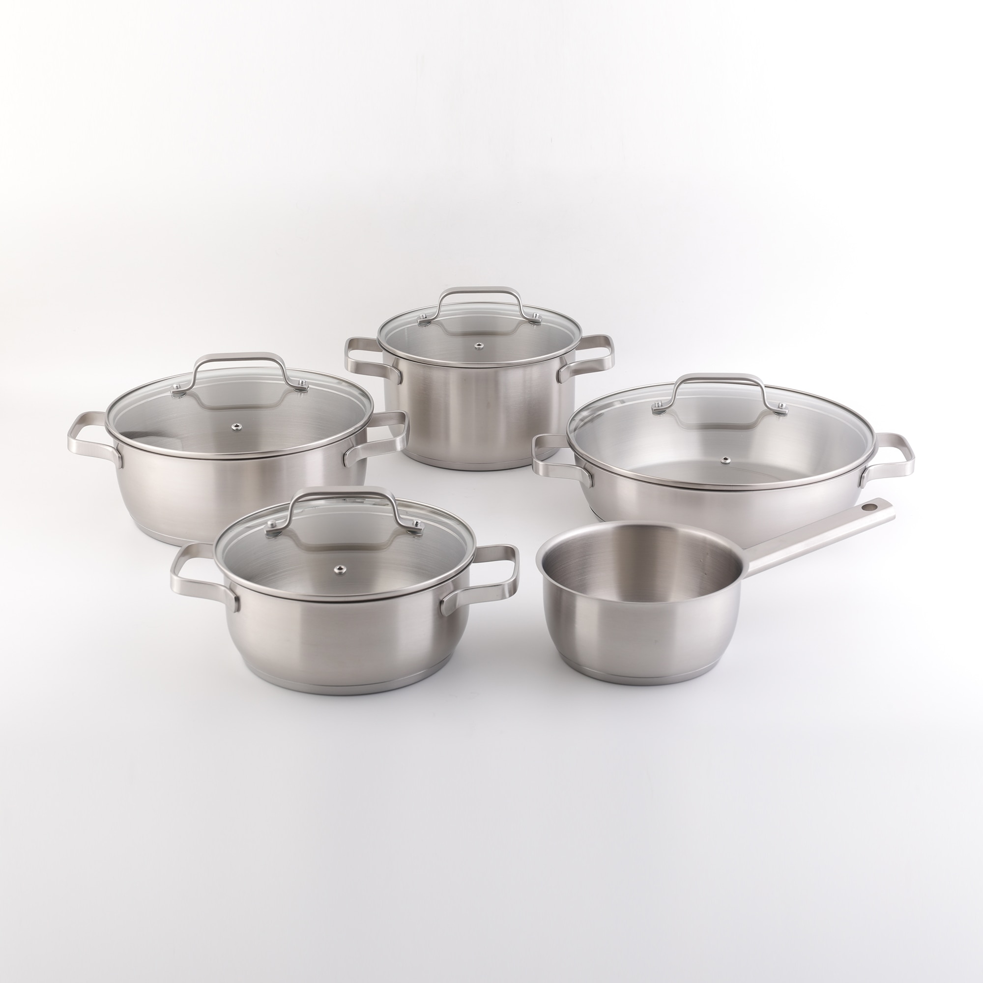 Trem de Cozinha de 5 Peças de Aço Inoxidável sem Antiaderente Smart Aço-2