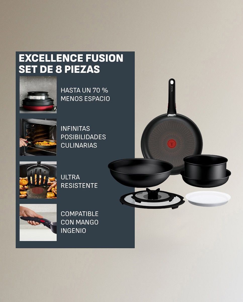 Conjunto Ingenio Excellence Fusion 8 Peças Preto-3