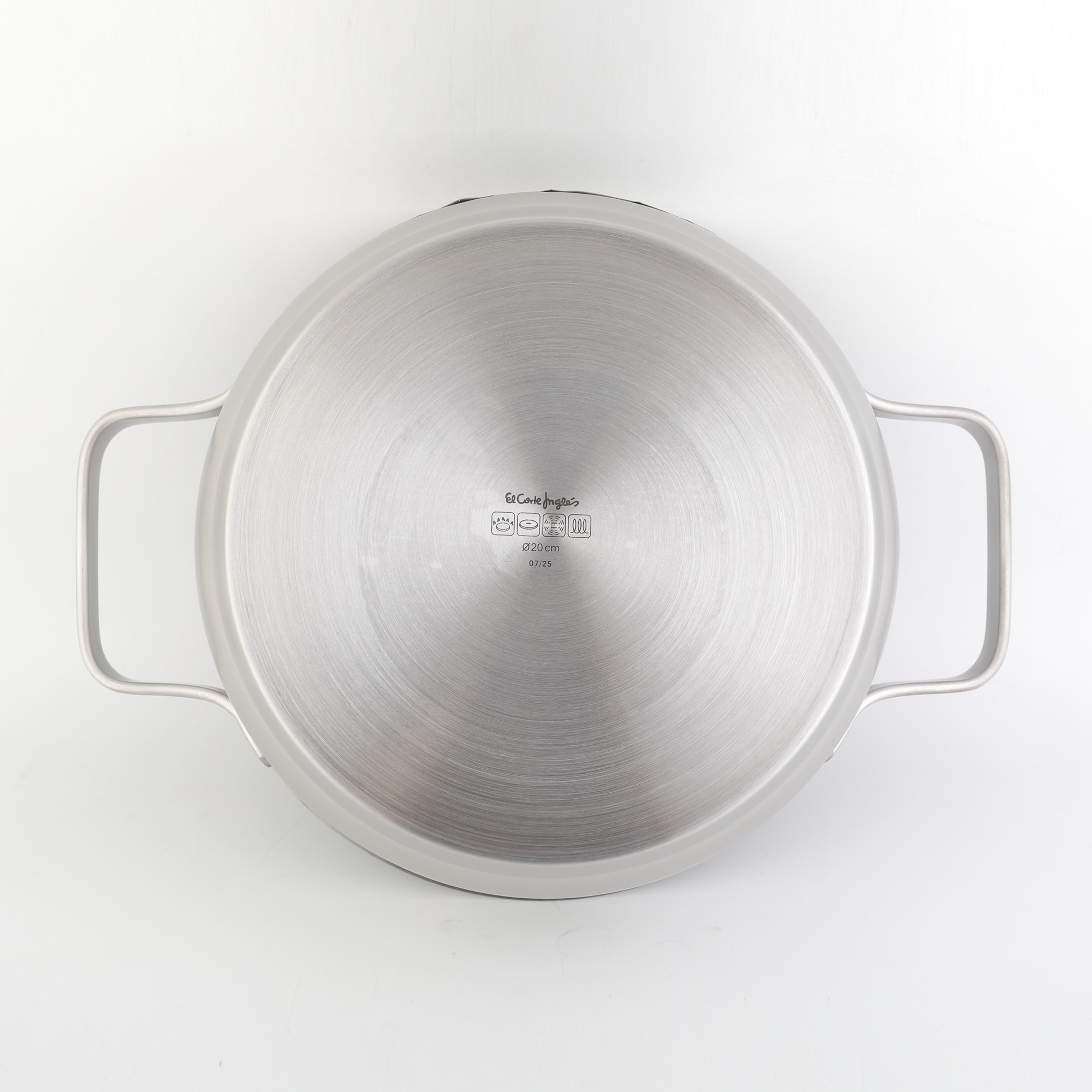 Caçarola de Aço Inoxidável sem Antiaderente com tampa Smart Aço-2