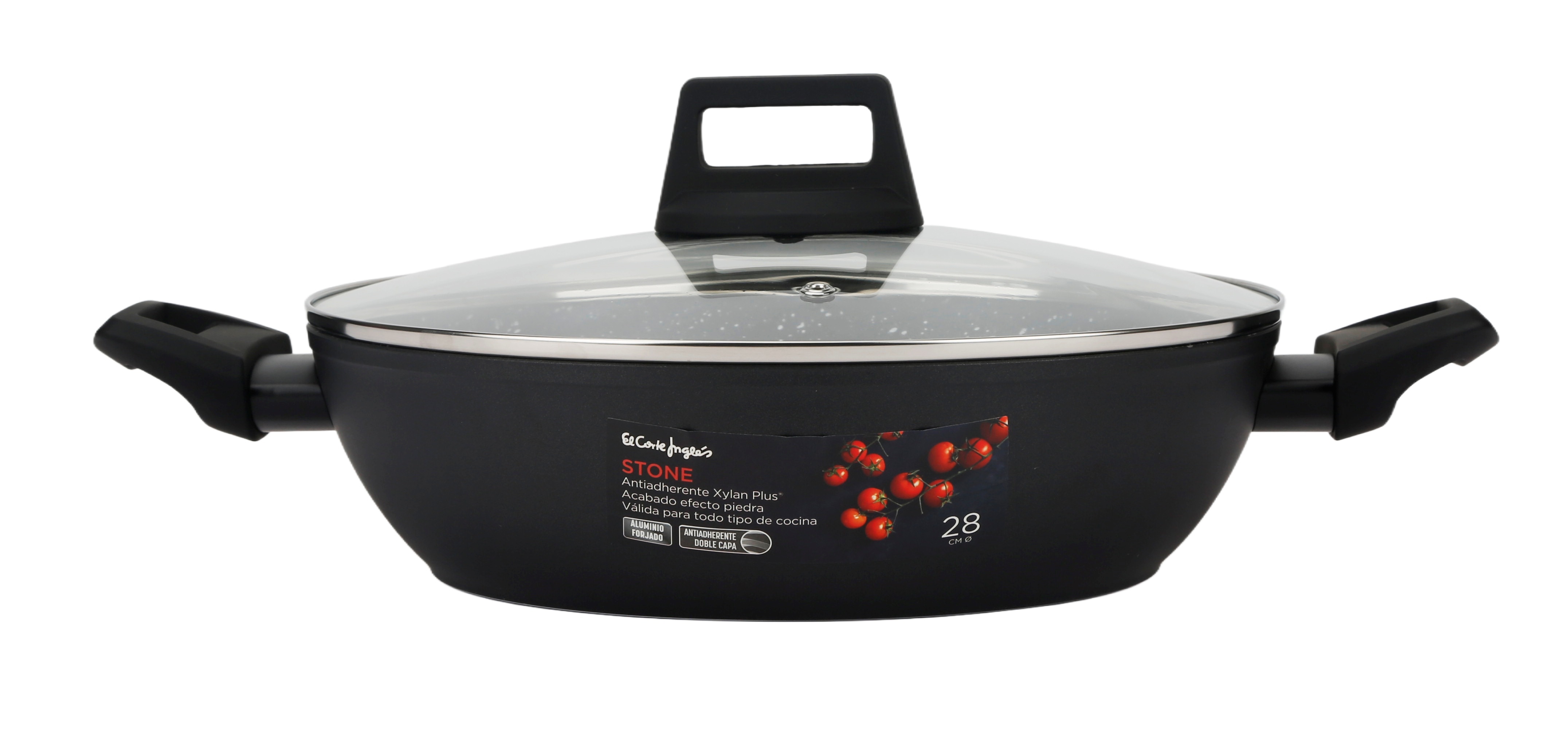 Imagem 0 de Caçarola Baixa de Alumínio Forjado com Efeito de Pedra Stone