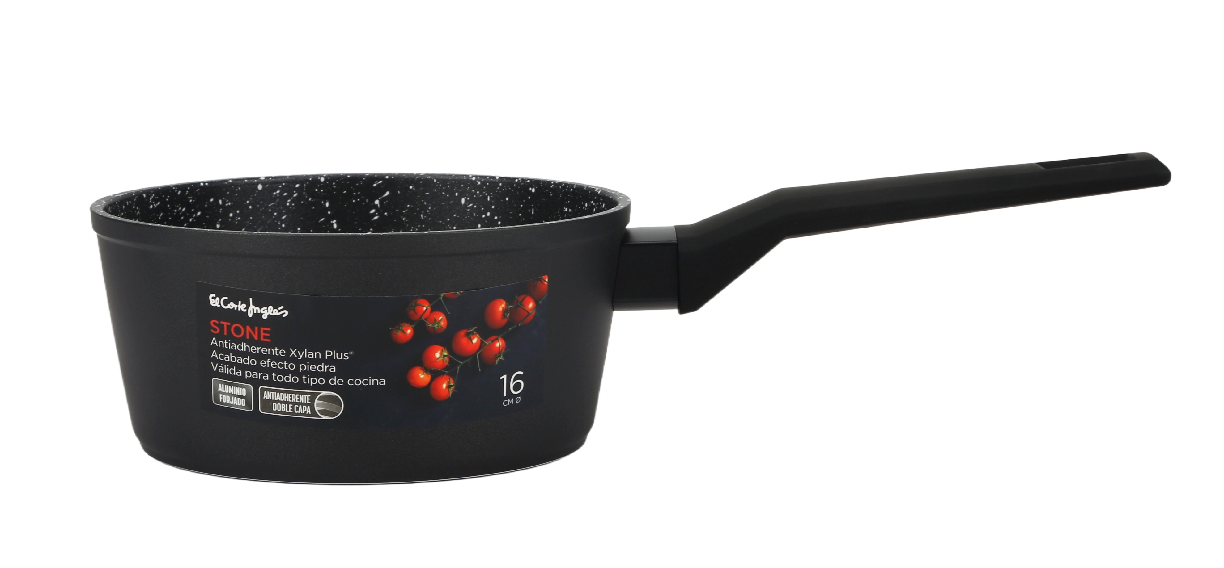 Tacho de Alumínio Forjado com Efeito de Pedra Stone Preto-2