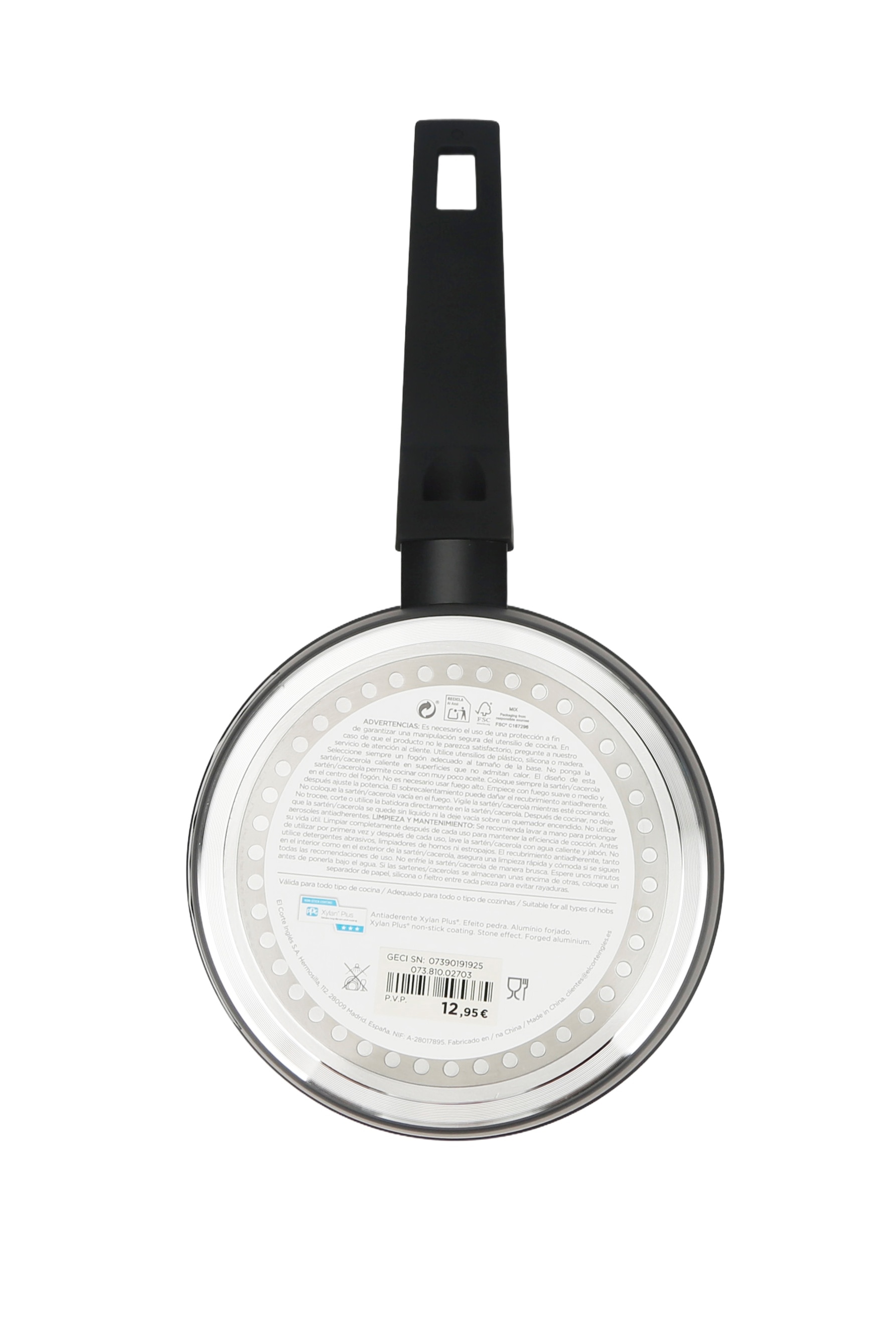 Tacho de Alumínio Forjado com Efeito de Pedra Stone Preto-4