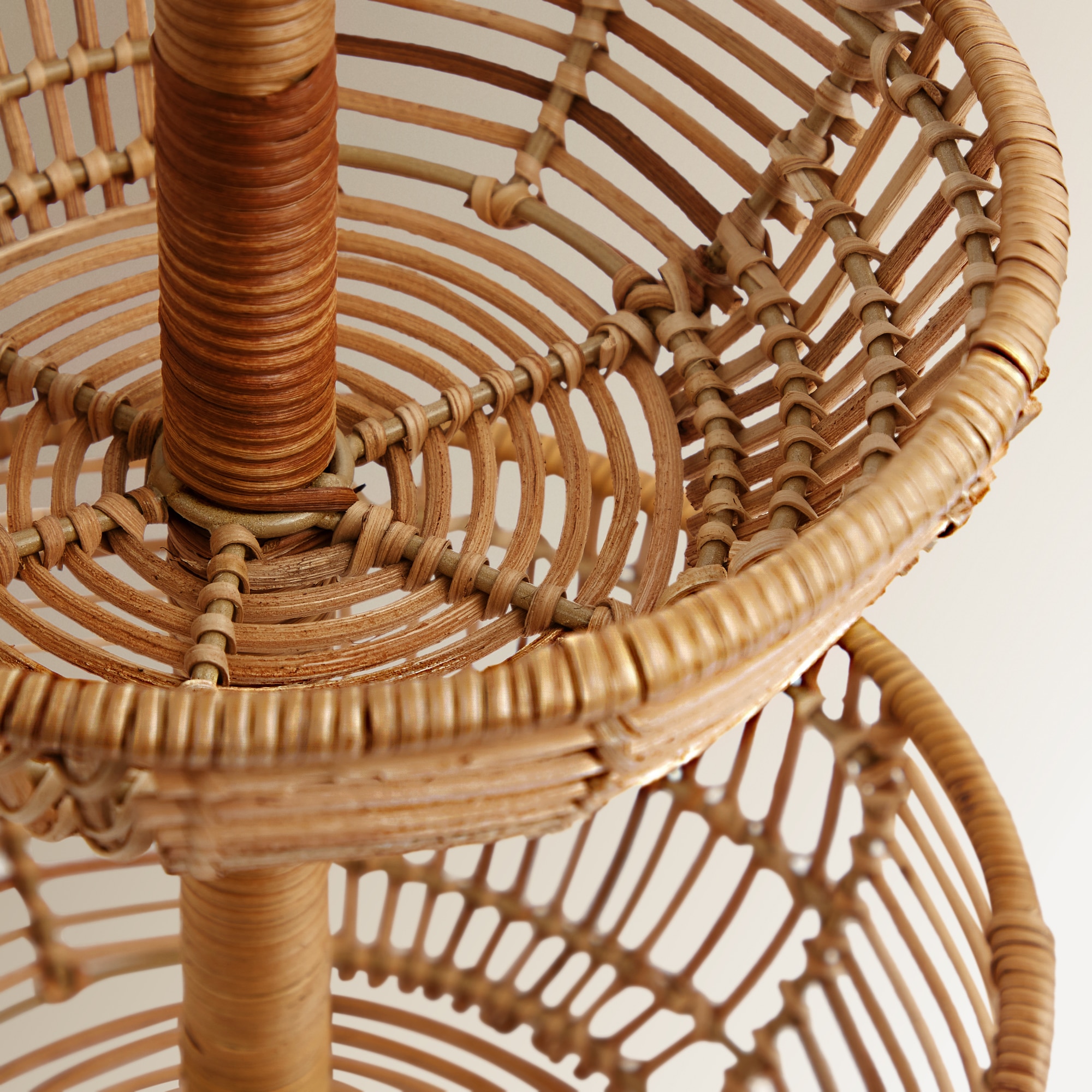 Fruteira de Rotim com 2 Andares Natural-3