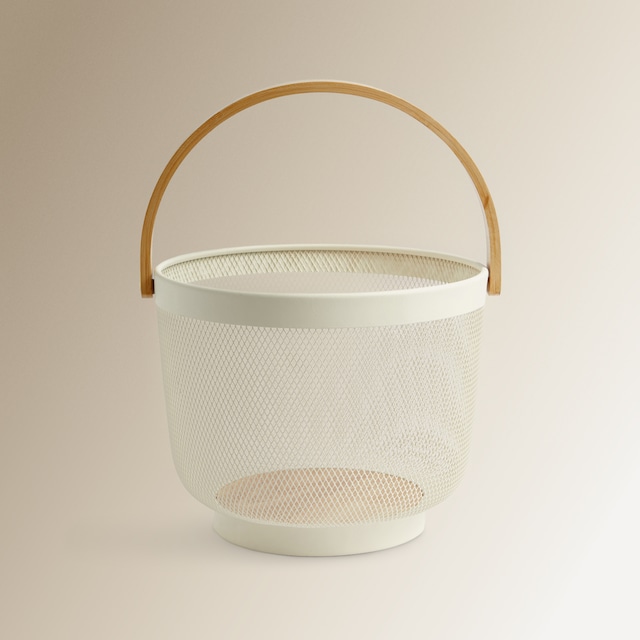 Imagen 0 de Frutero de malla con base de madera El Corte Inglés