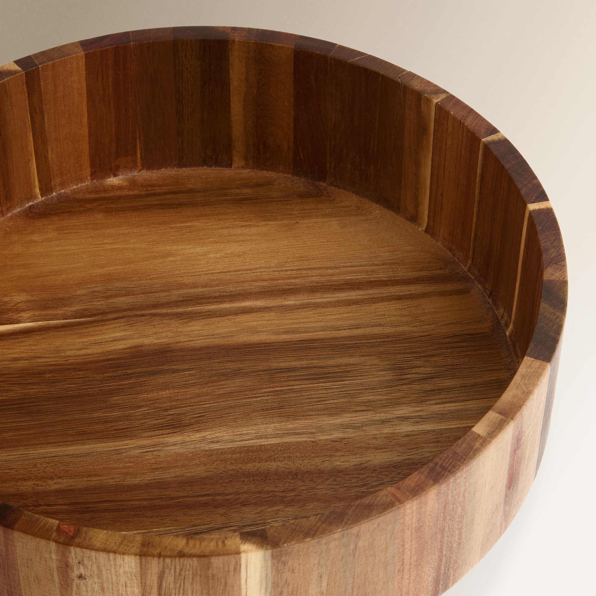 Fruteiro de Madeira de Acácia Natural-2