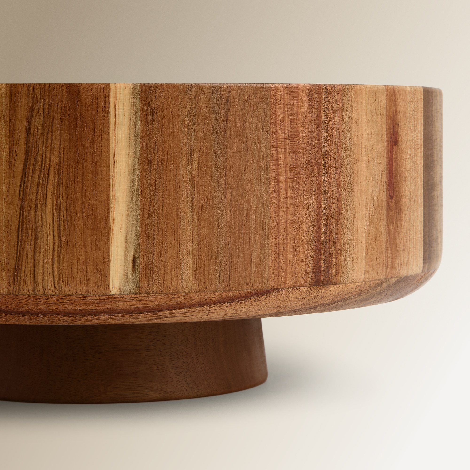 Fruteiro de Madeira de Acácia Natural-3