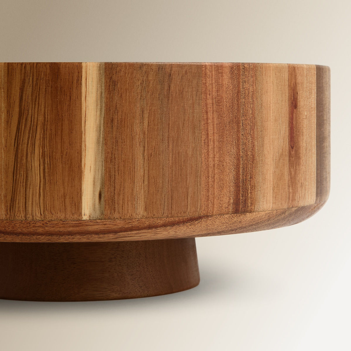 Fruteiro de Madeira de Acácia Natural-3