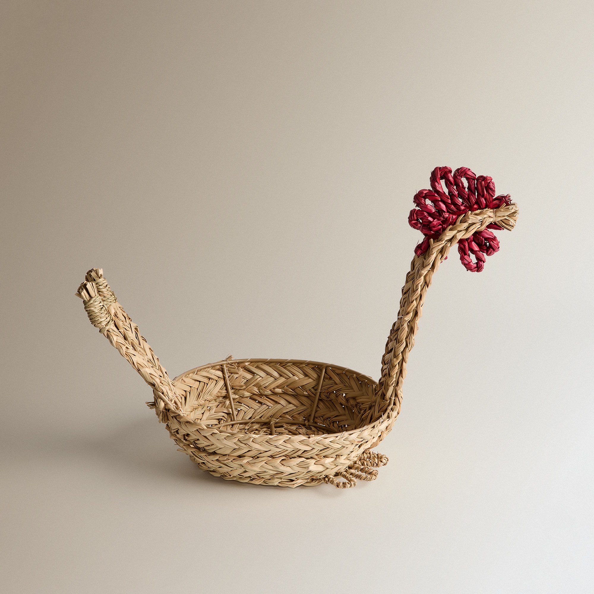 Fruteira de Rattan Galinha Farm Natural-1