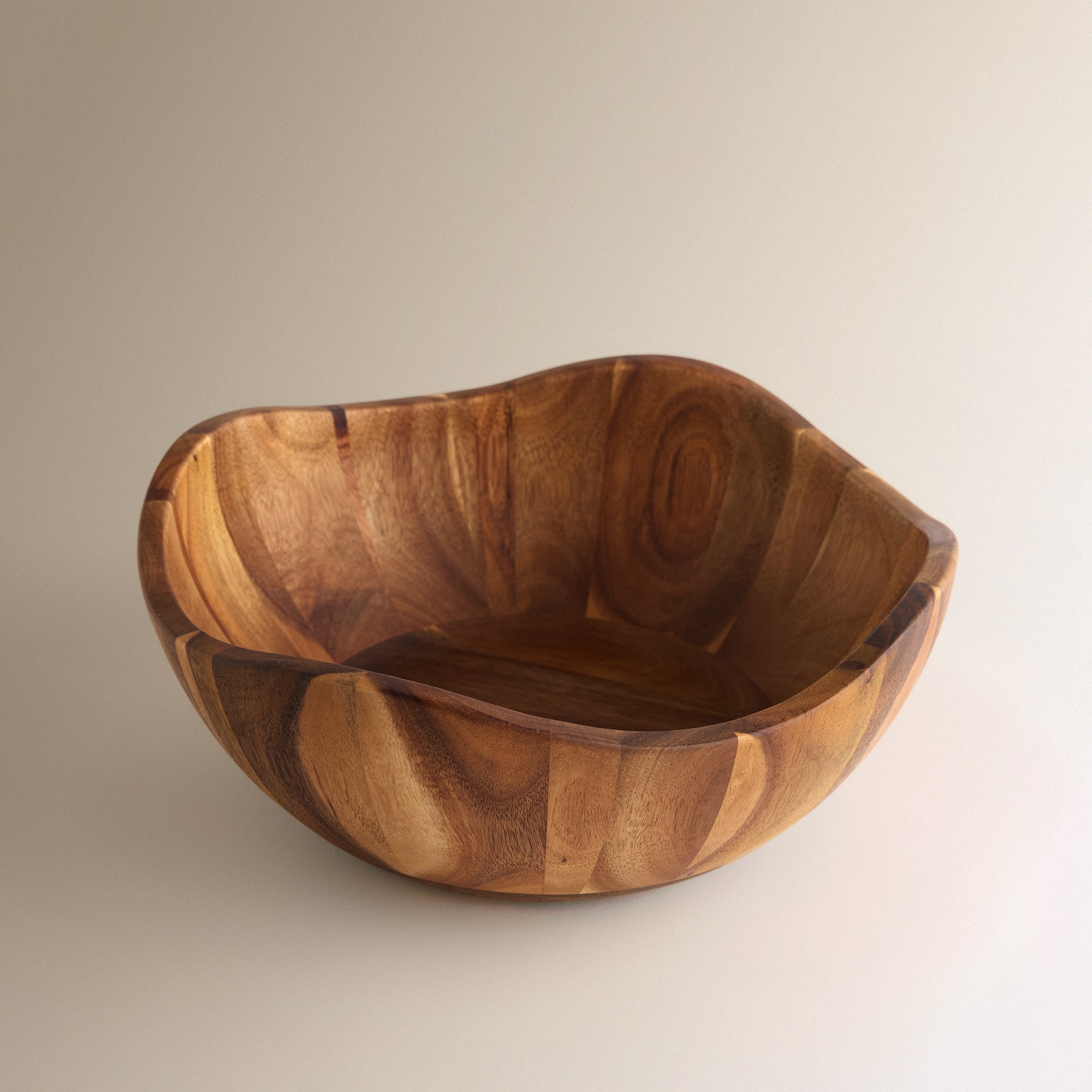 Fruteira de Madeira de Acácia Tempero Natural-1