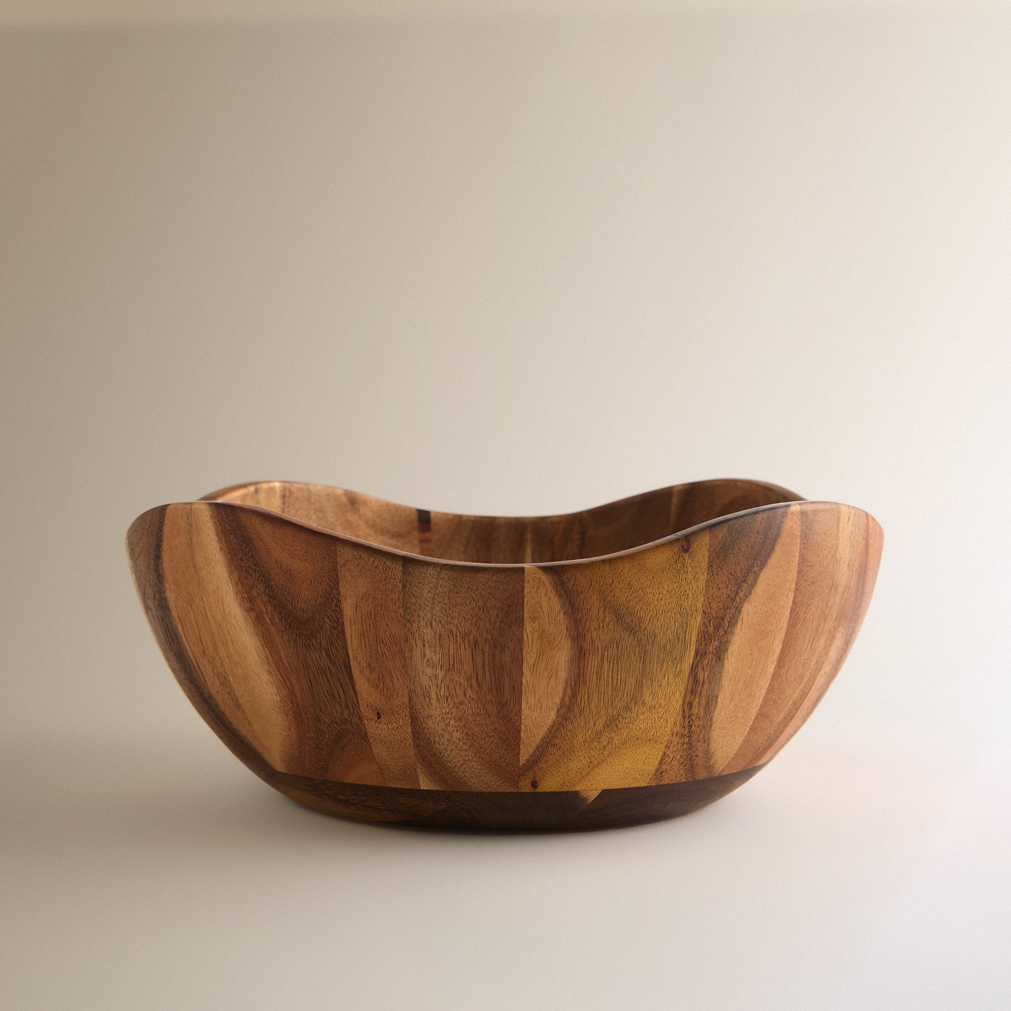 Fruteira de Madeira de Acácia Tempero Natural-2