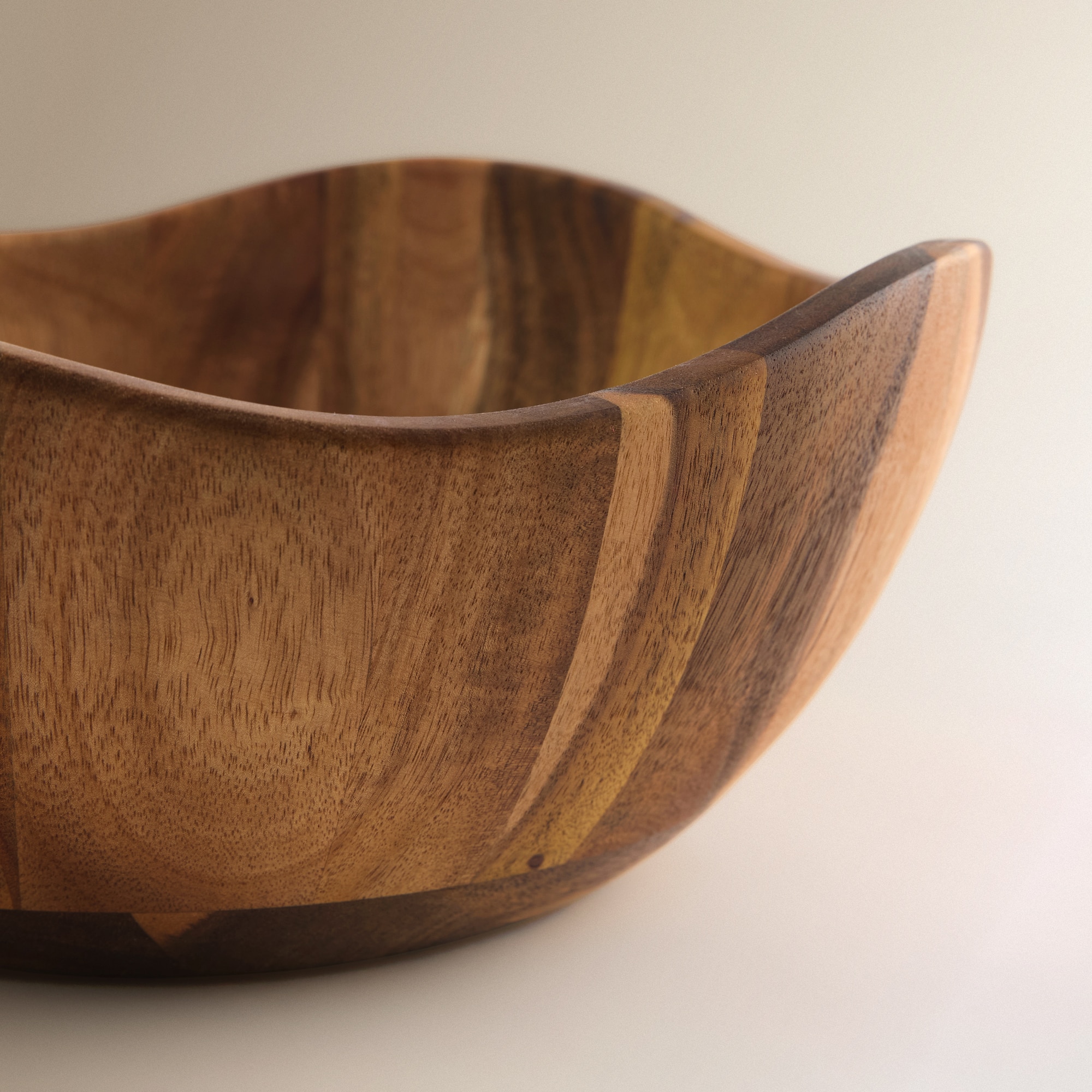 Fruteira de Madeira de Acácia Tempero Natural-5