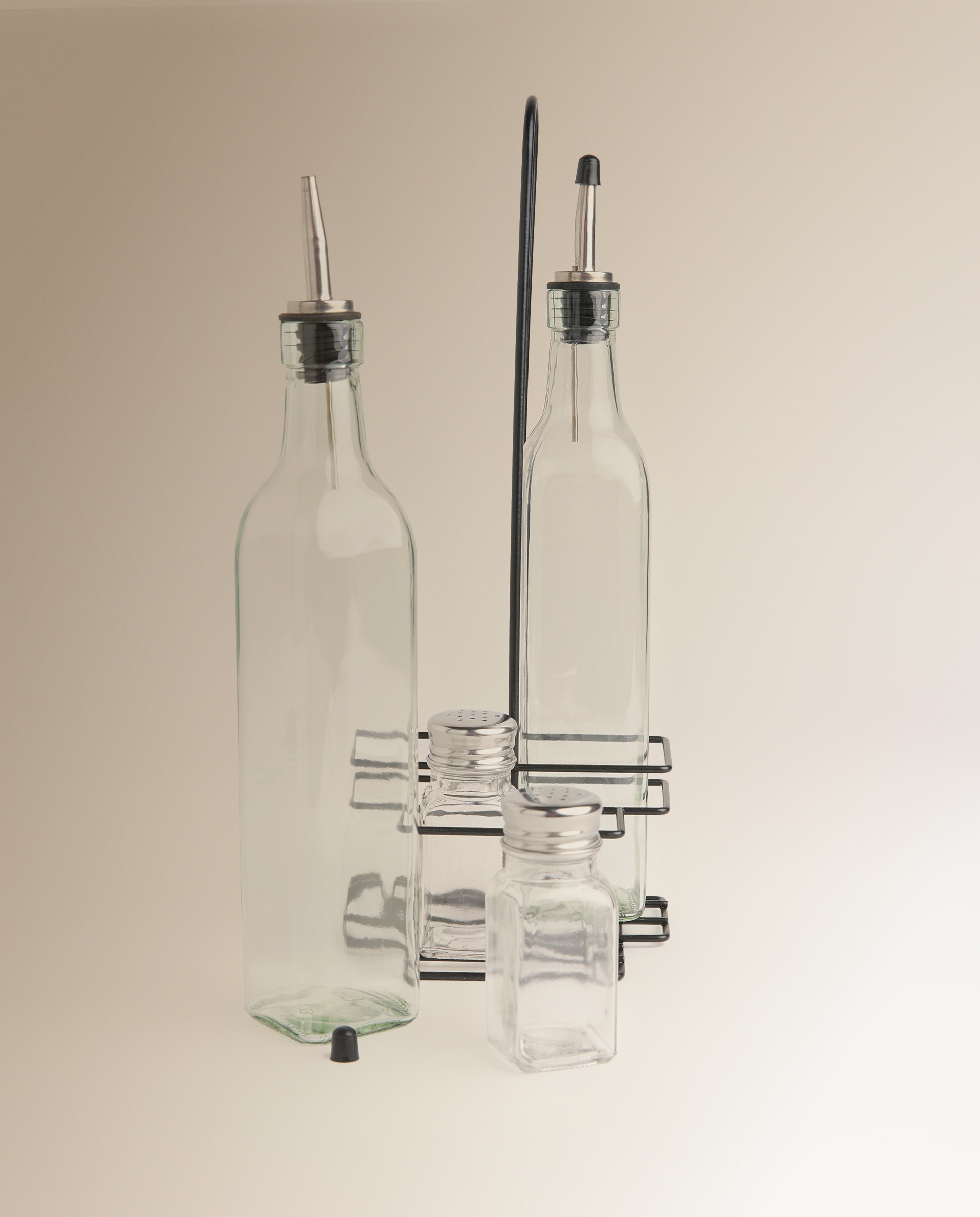 Conjunto para temperos de 4 peças de vidro Transparente-5