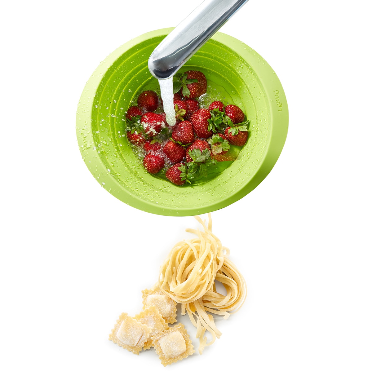 Escorredor dobrável Lékué Verde-5