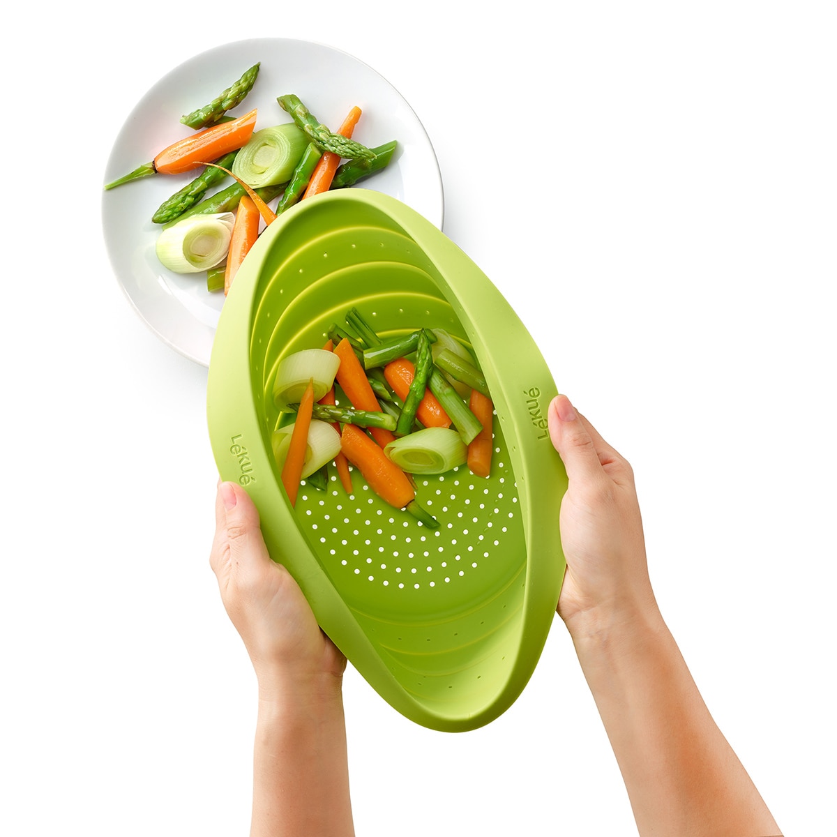 Escorredor dobrável Lékué Verde-6