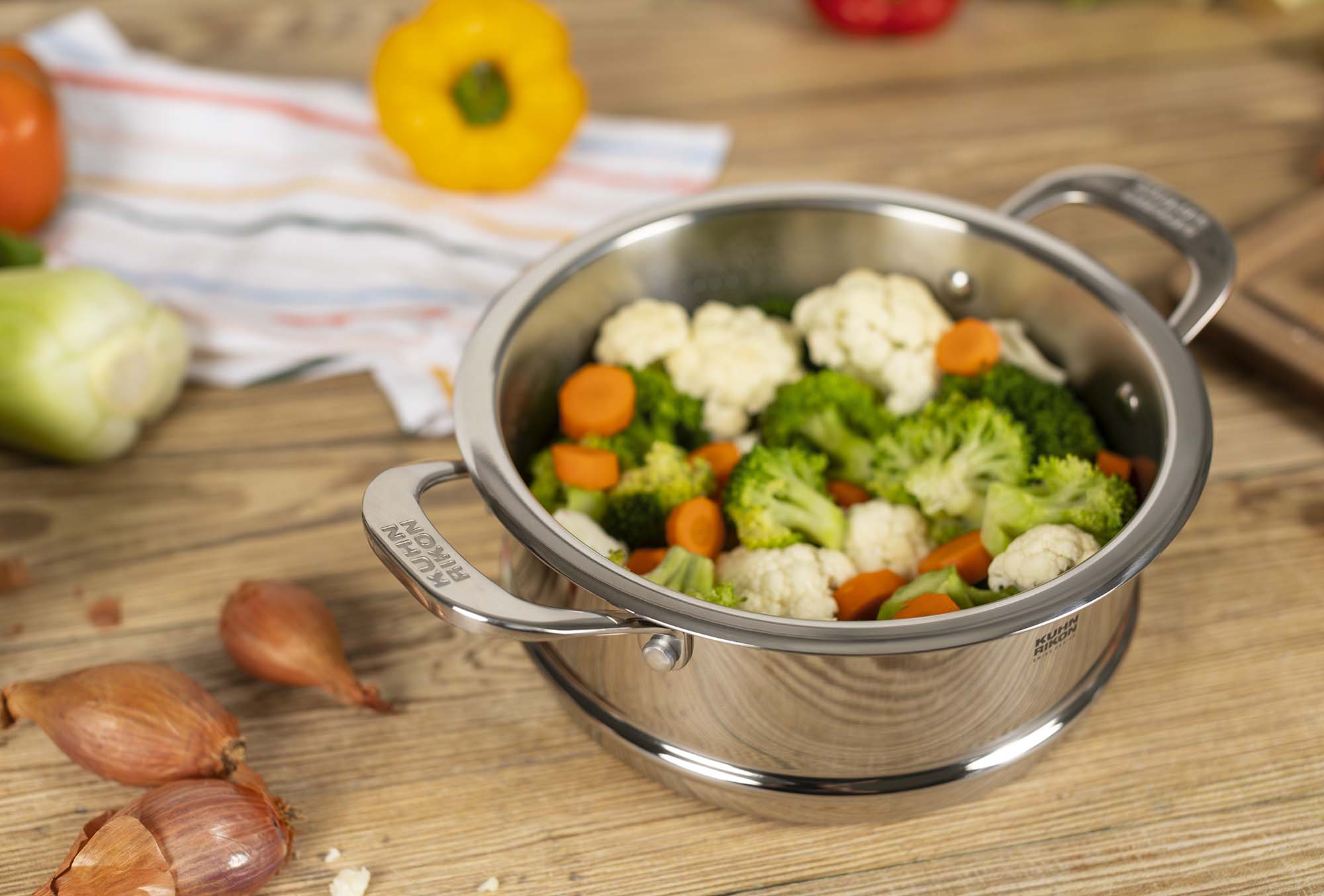 Cesto para Cozinhar a Vapor All Round Aço-10