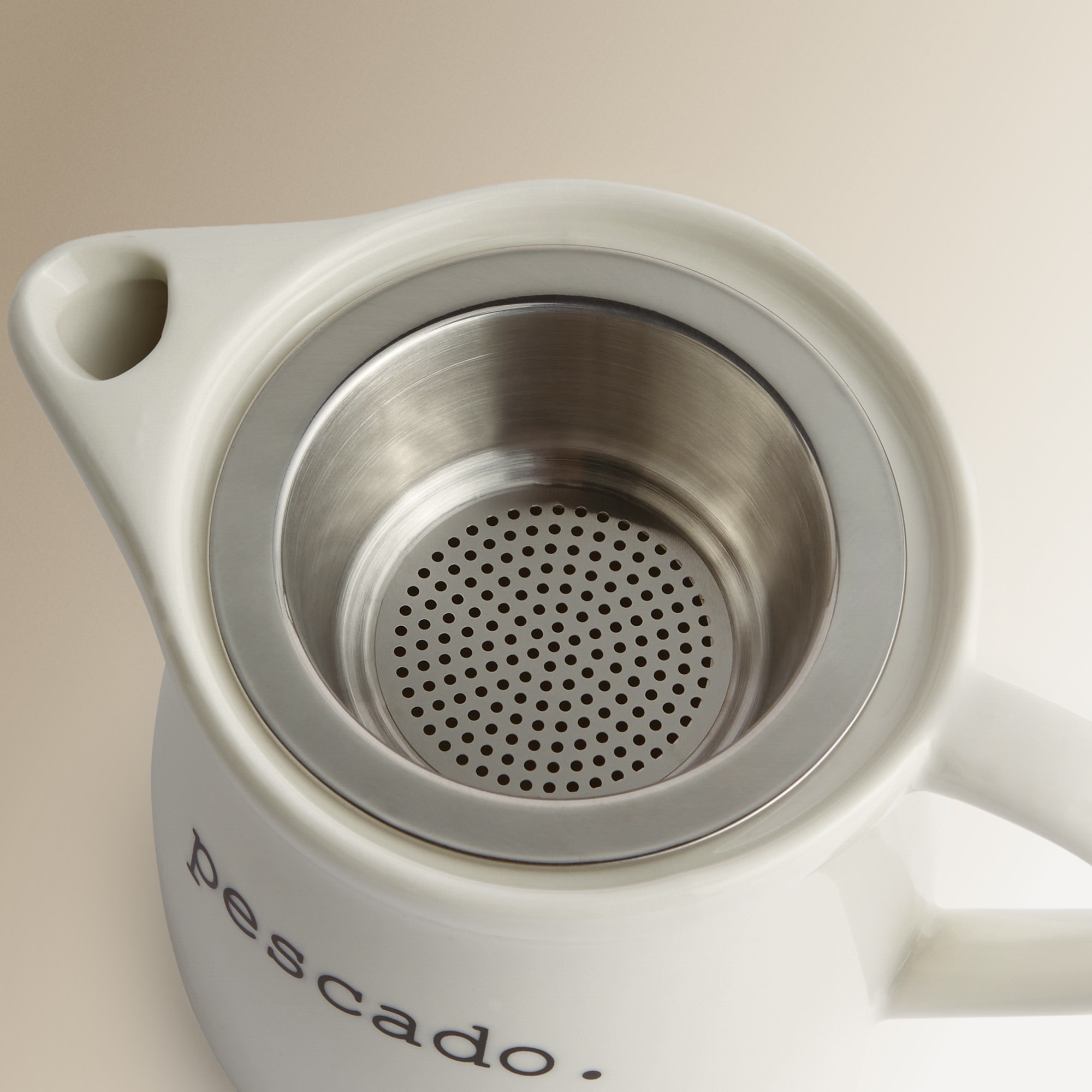 Conjunto de 2 Molheiras para Carne e Peixe em Cerâmica Branco-4
