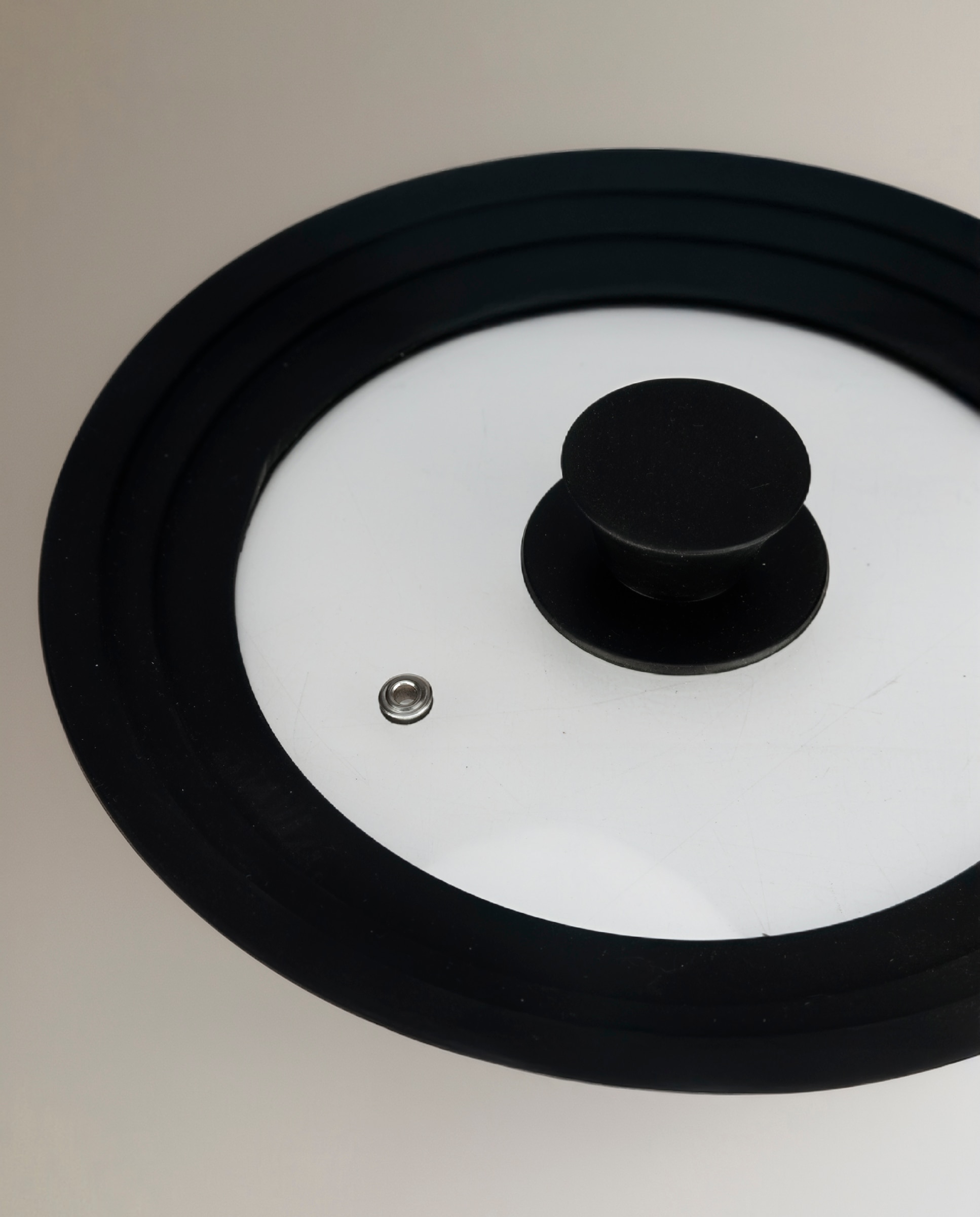 Tampa de vidro com Rebordo de Silicone Preto-2