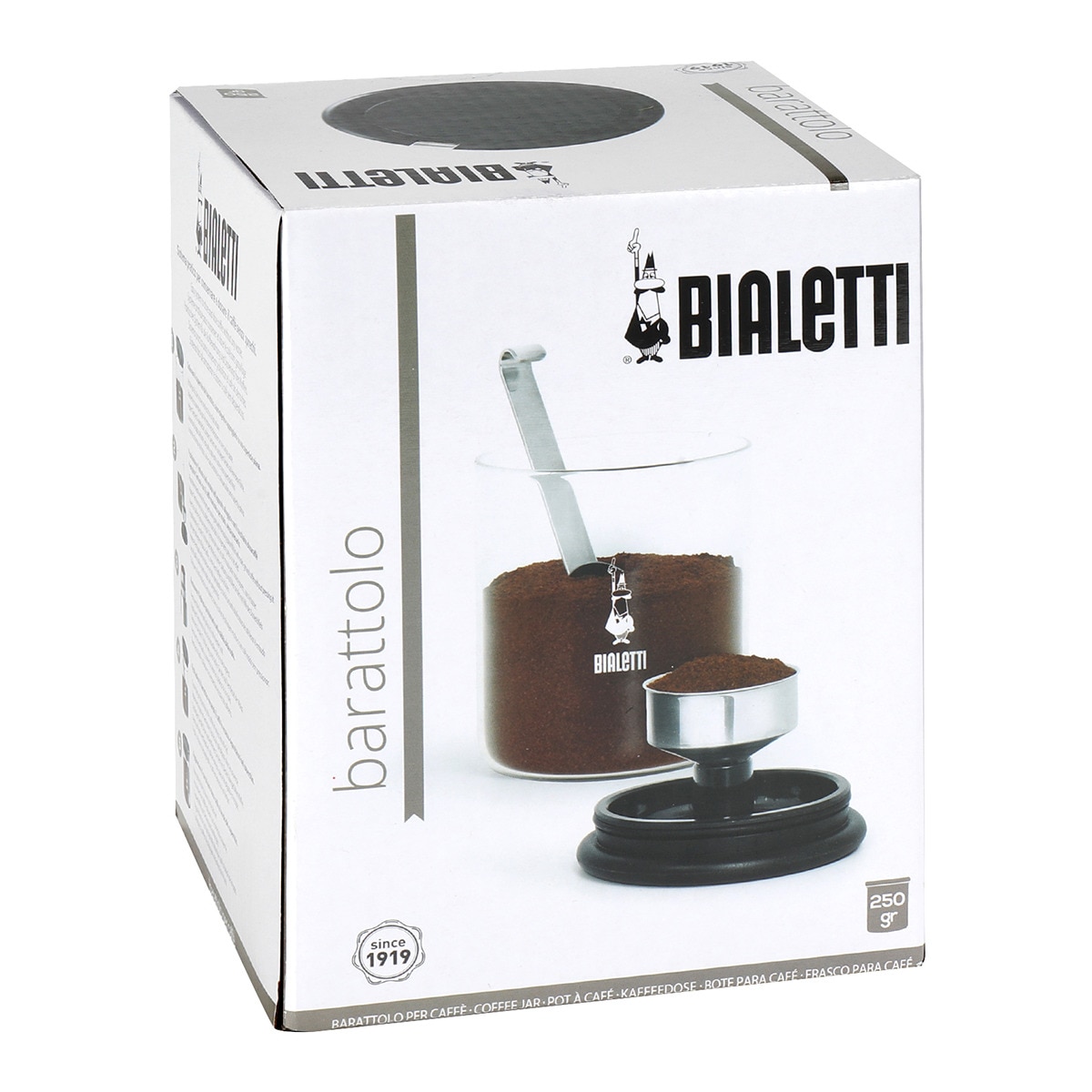 Frasco de vidro para café com colher doseadora Bialetti Transparente-5