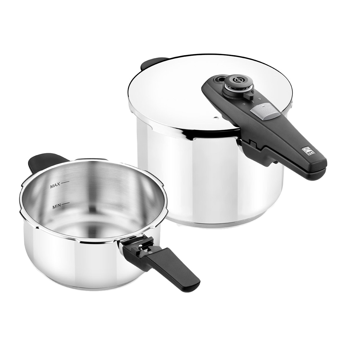 Imagem 0 de Conjunto de 2 Panelas de Pressão Active Pro - 4/7 L